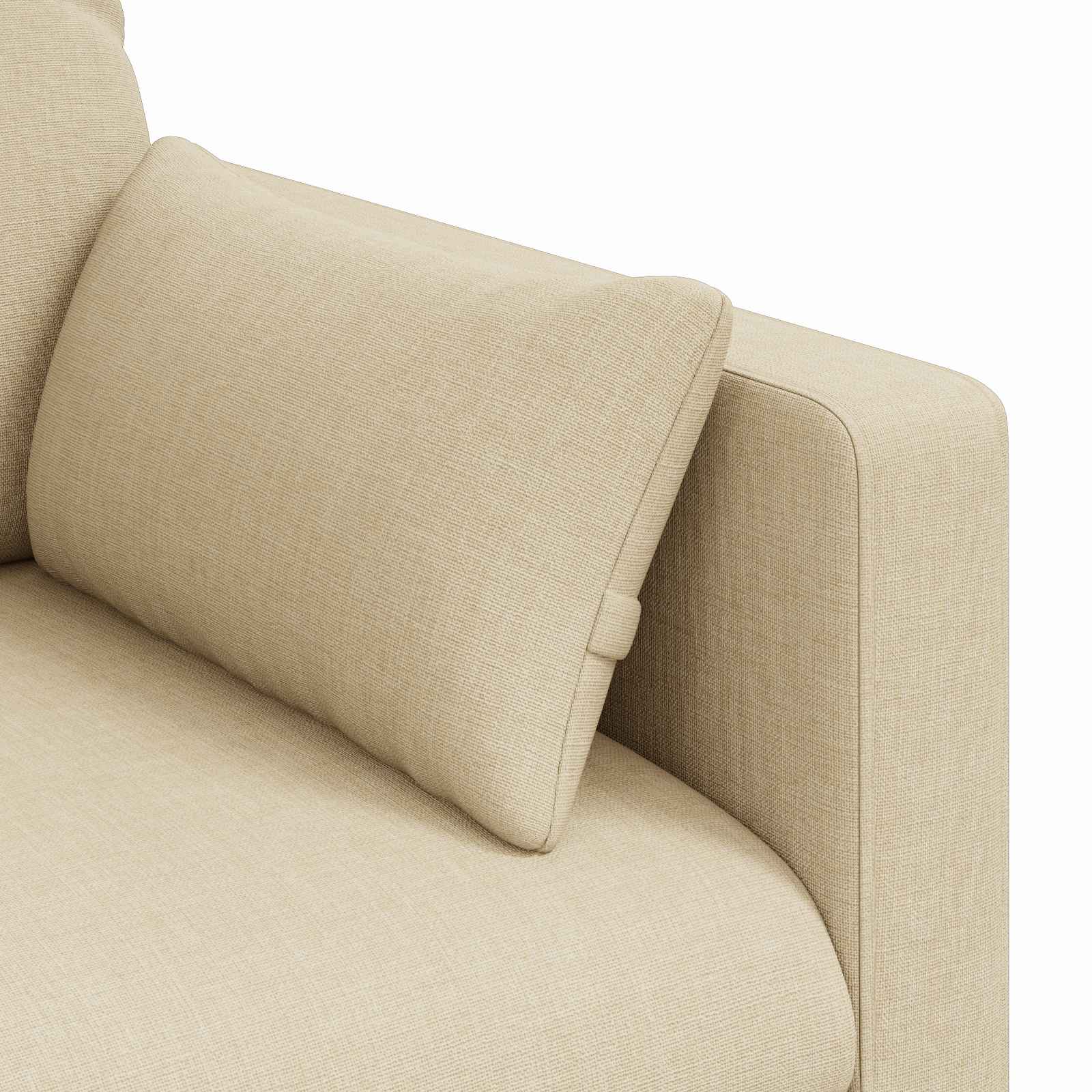 Sofa Krema 198 x 78 x 80 cm tkanina