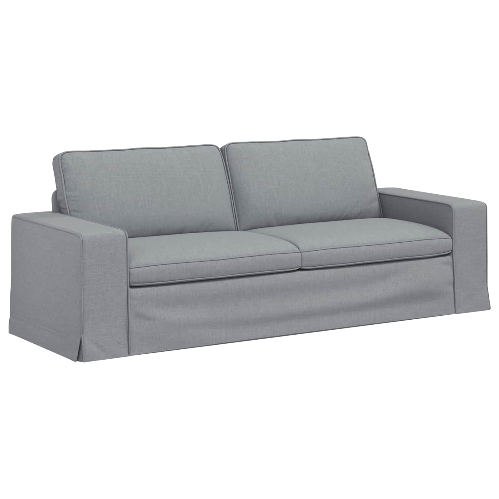 Sofa Svijetlo siva 222 x 80 x 82 cm tkanina