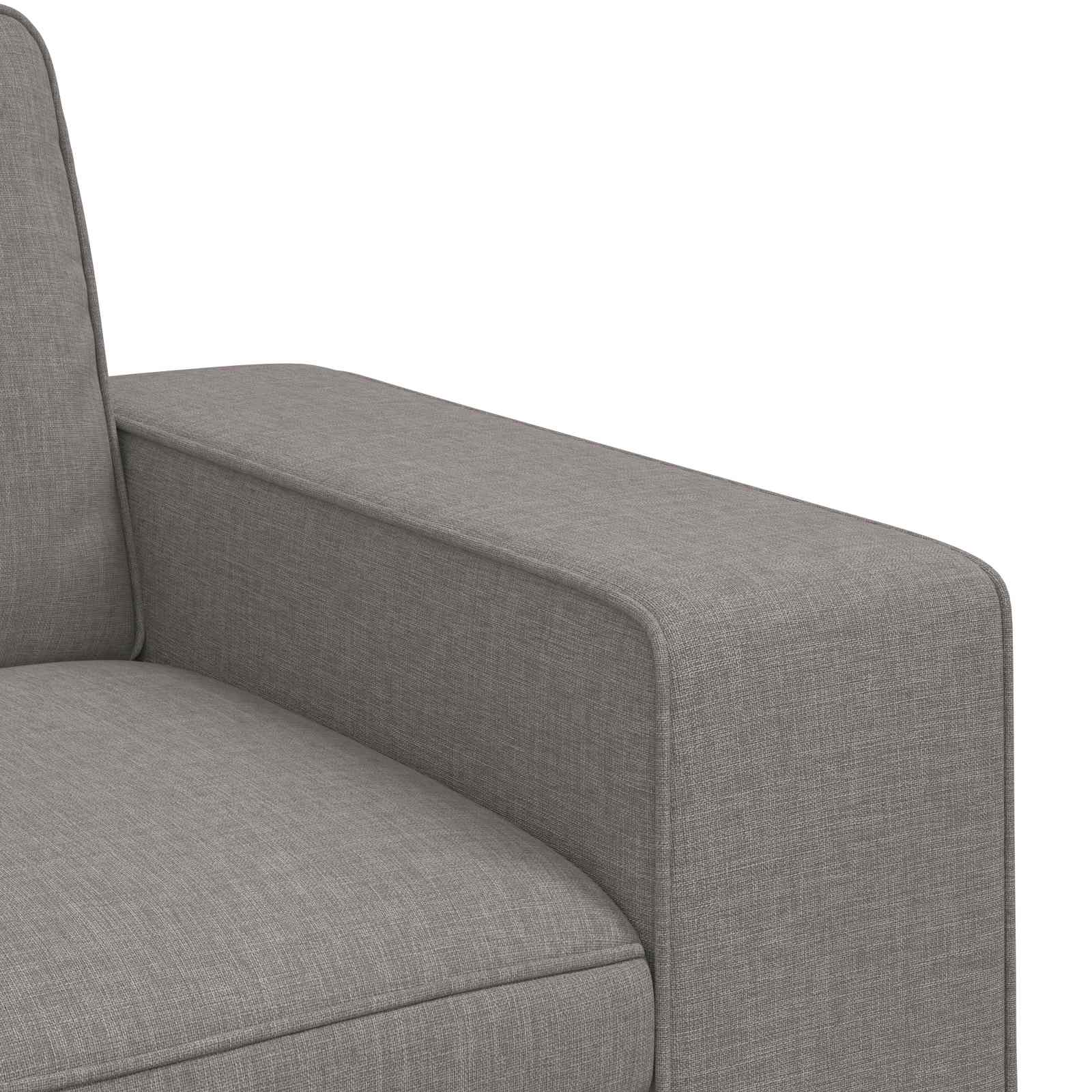 Sofa Sivo-smeđa 222 x 80 x 82 cm tkanina
