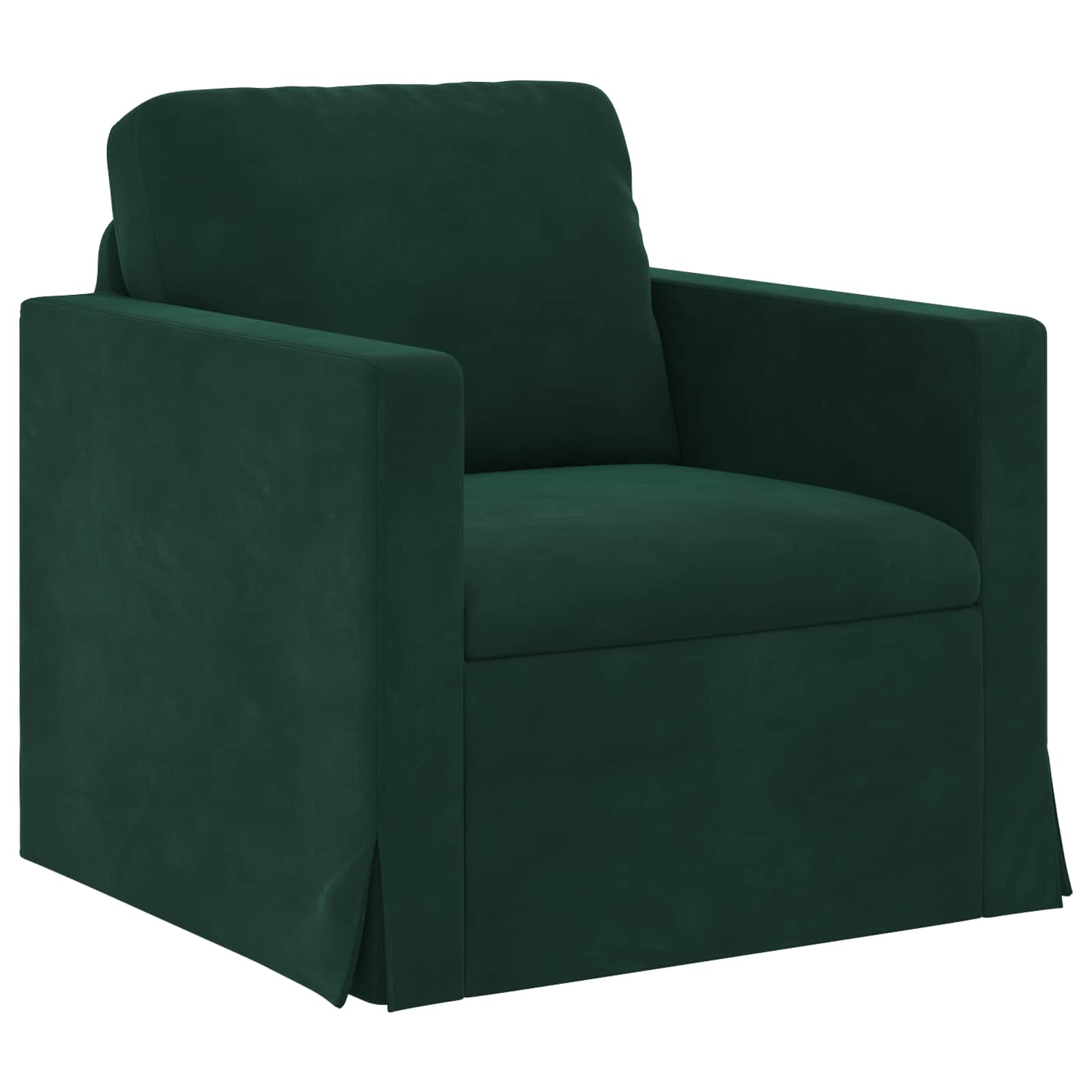 Sofa Tamnozelena 78 x 78 x 80 cm Baršun