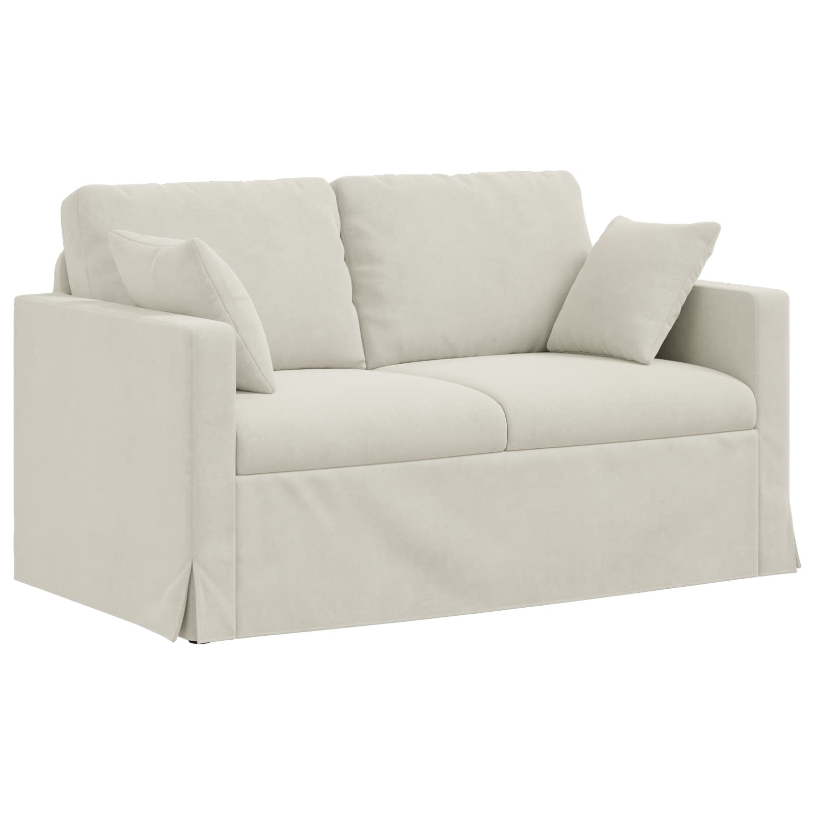 Sofa Krema 138 x 78 x 80 cm Baršun