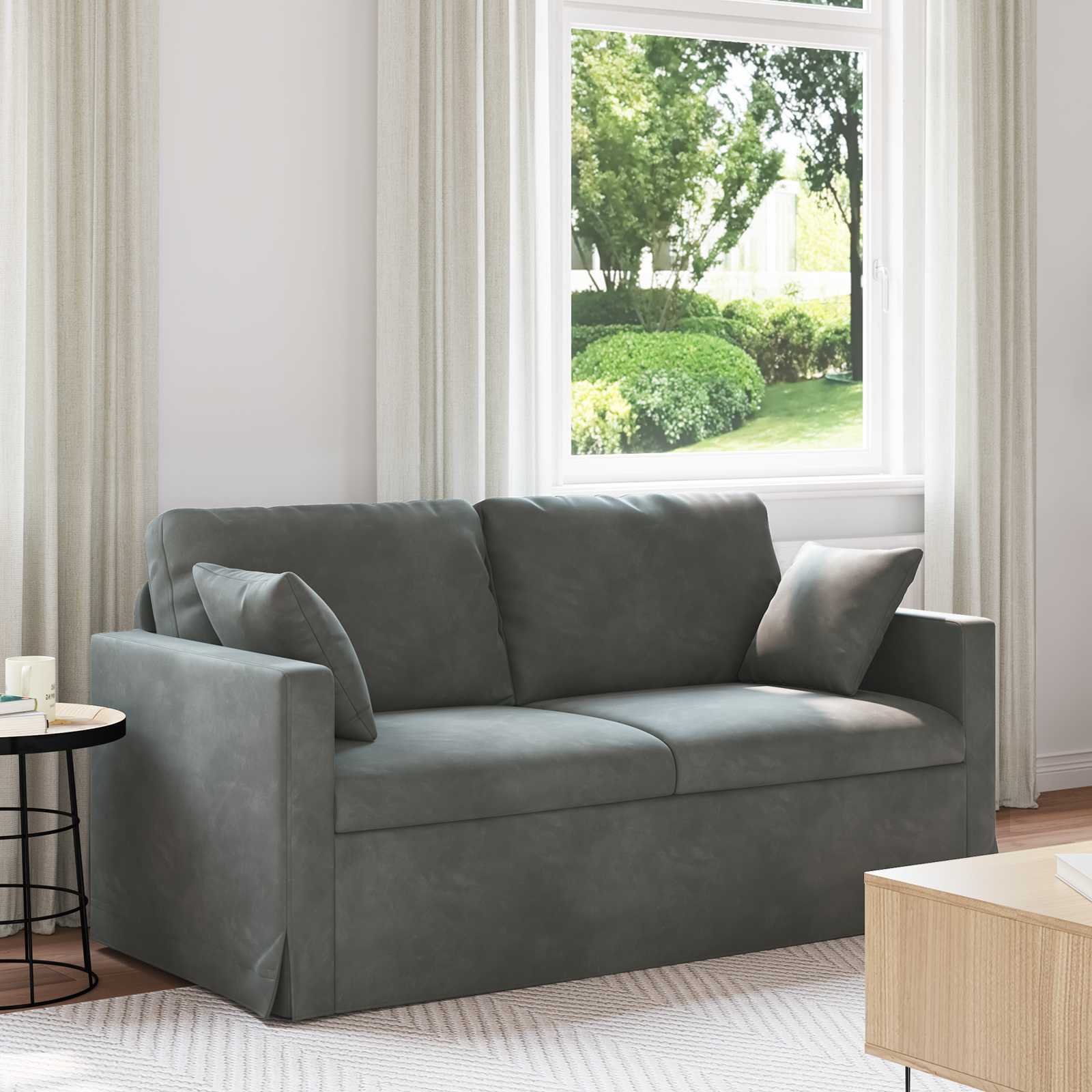Sofa Tamno siva 158 x 78 x 80 cm Baršun