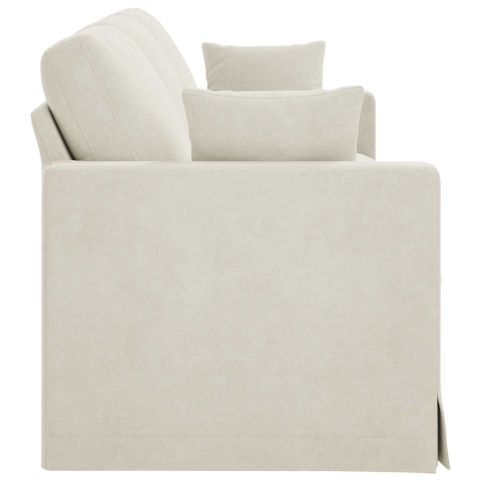 Sofa Krema 228 x 78 x 80 cm Baršun