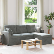 Sofa Tamno siva 198 x 134 x 80 cm Baršun