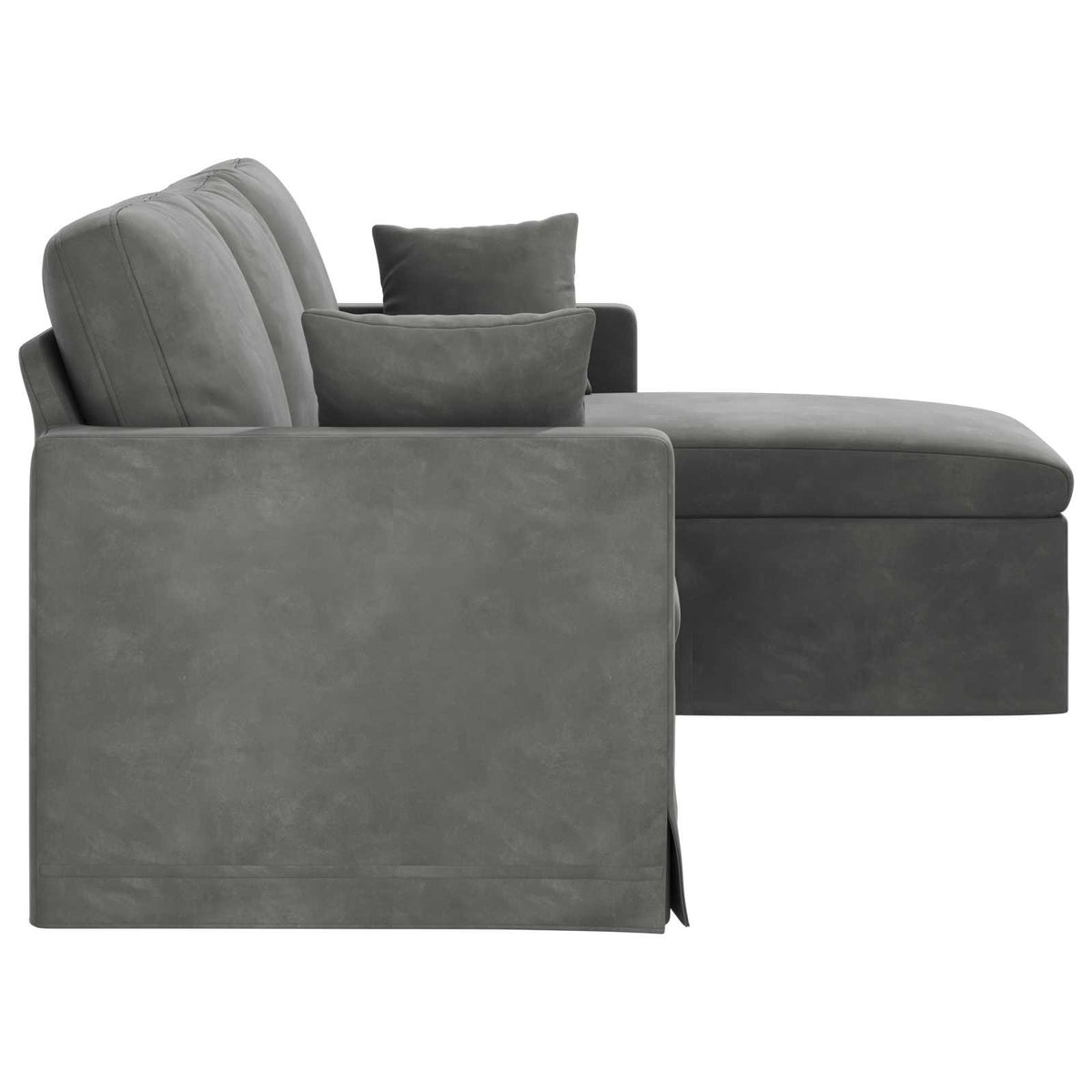 Sofa Tamno siva 198 x 134 x 80 cm Baršun