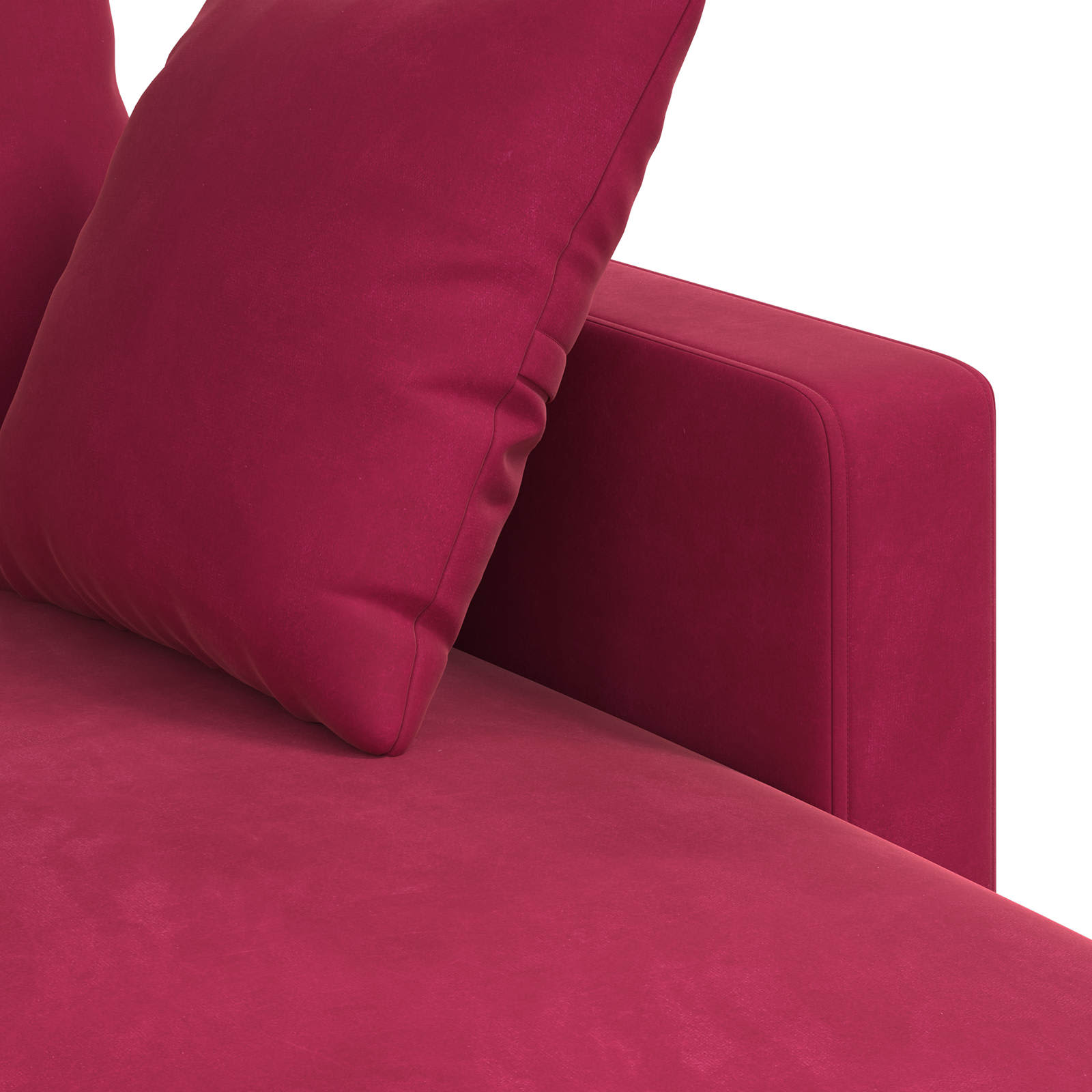 Sofa Vinska crvena 198 x 134 x 80 cm Baršun