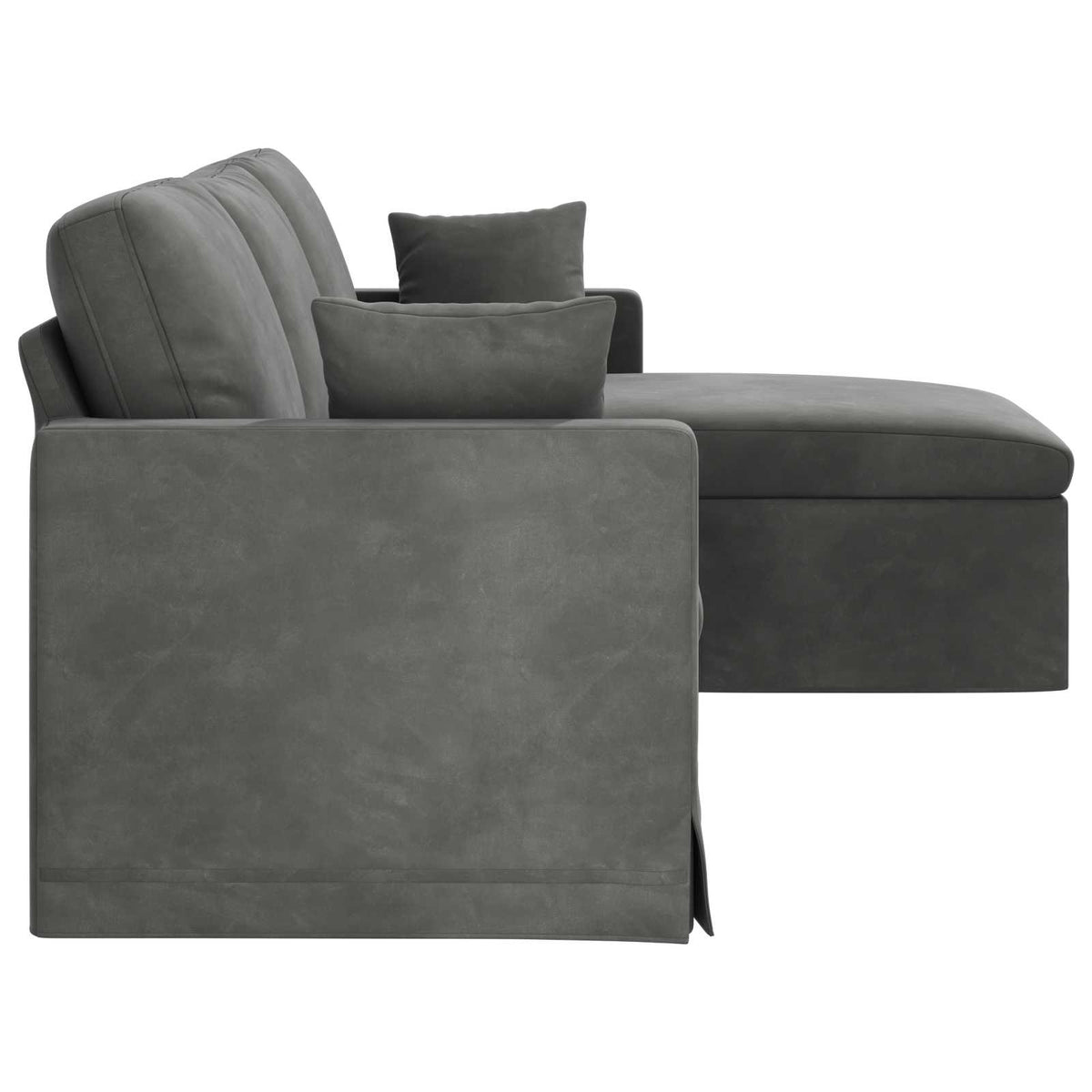 Sofa Tamno siva 228 x 134 x 80 cm Baršun