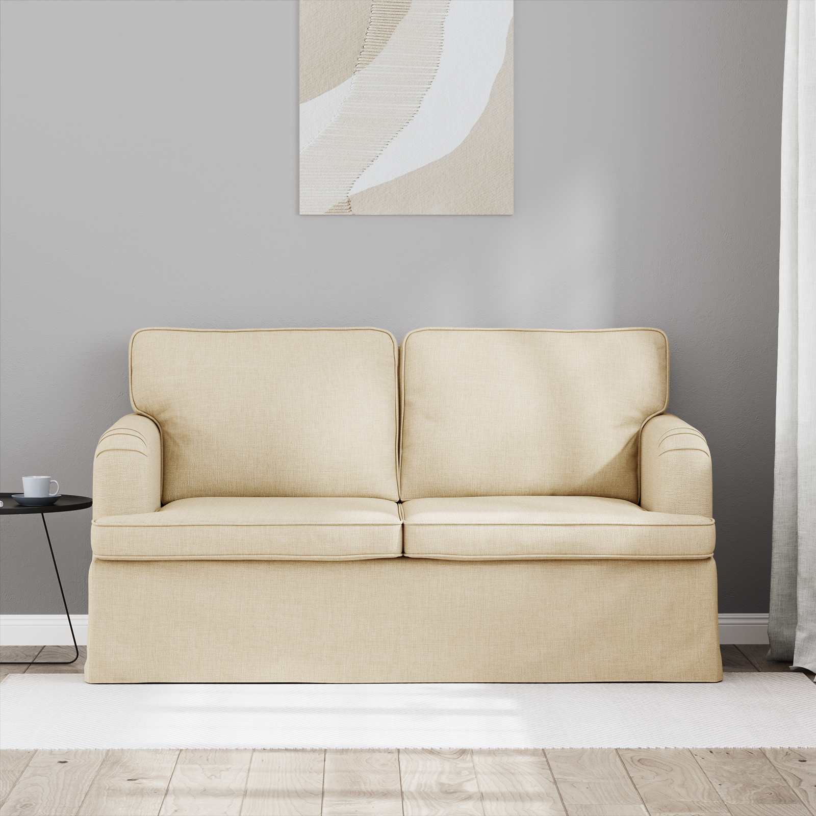 Sofa Krema 144 x 80 x 85 cm tkanina
