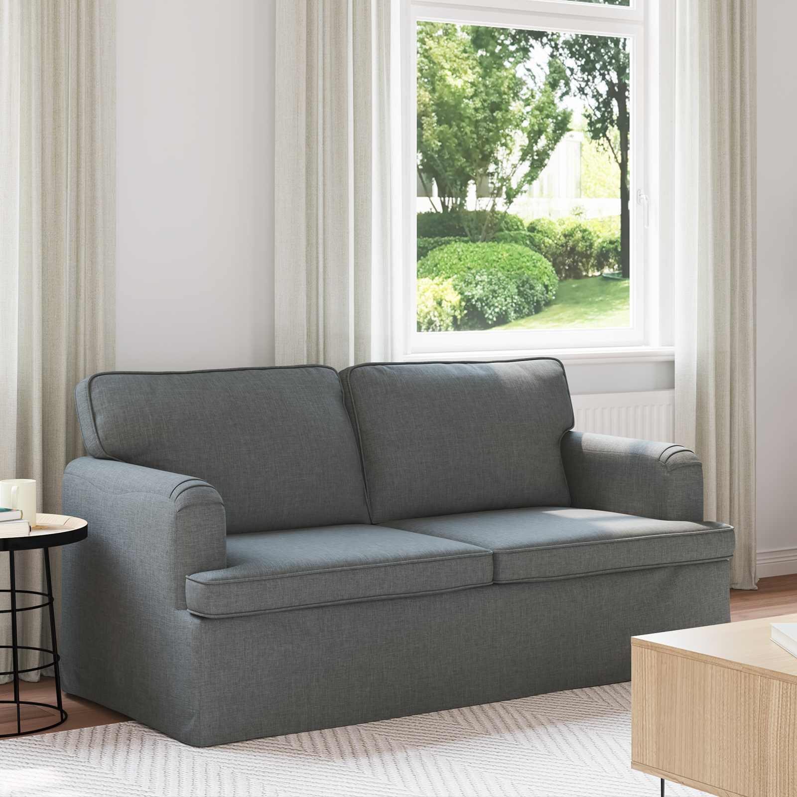 Sofa Tamno siva 162 x 80 x 85 cm tkanina