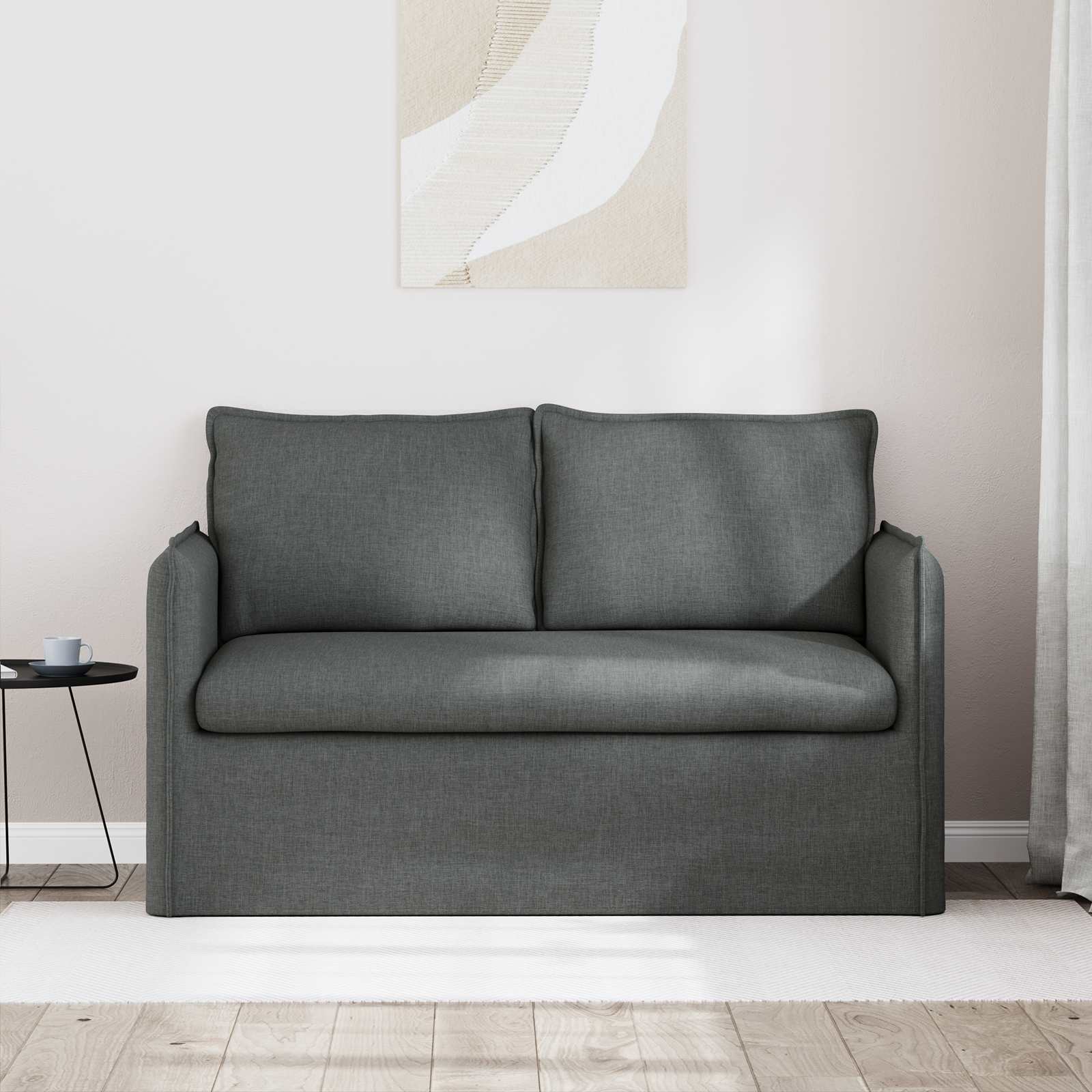 Sofa Tamno siva 136 x 82 x 85 cm tkanina