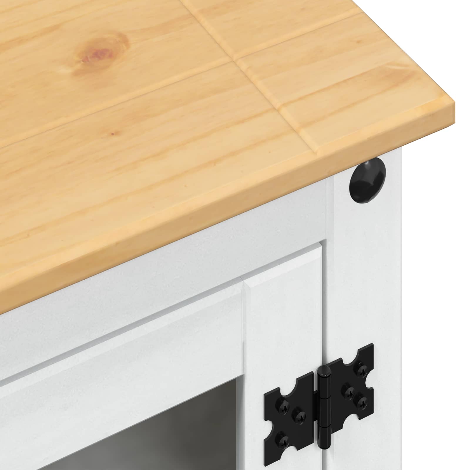 HiFi ormar Bijelo 60 x 50 x 82 cm Čvrsto borovo drvo