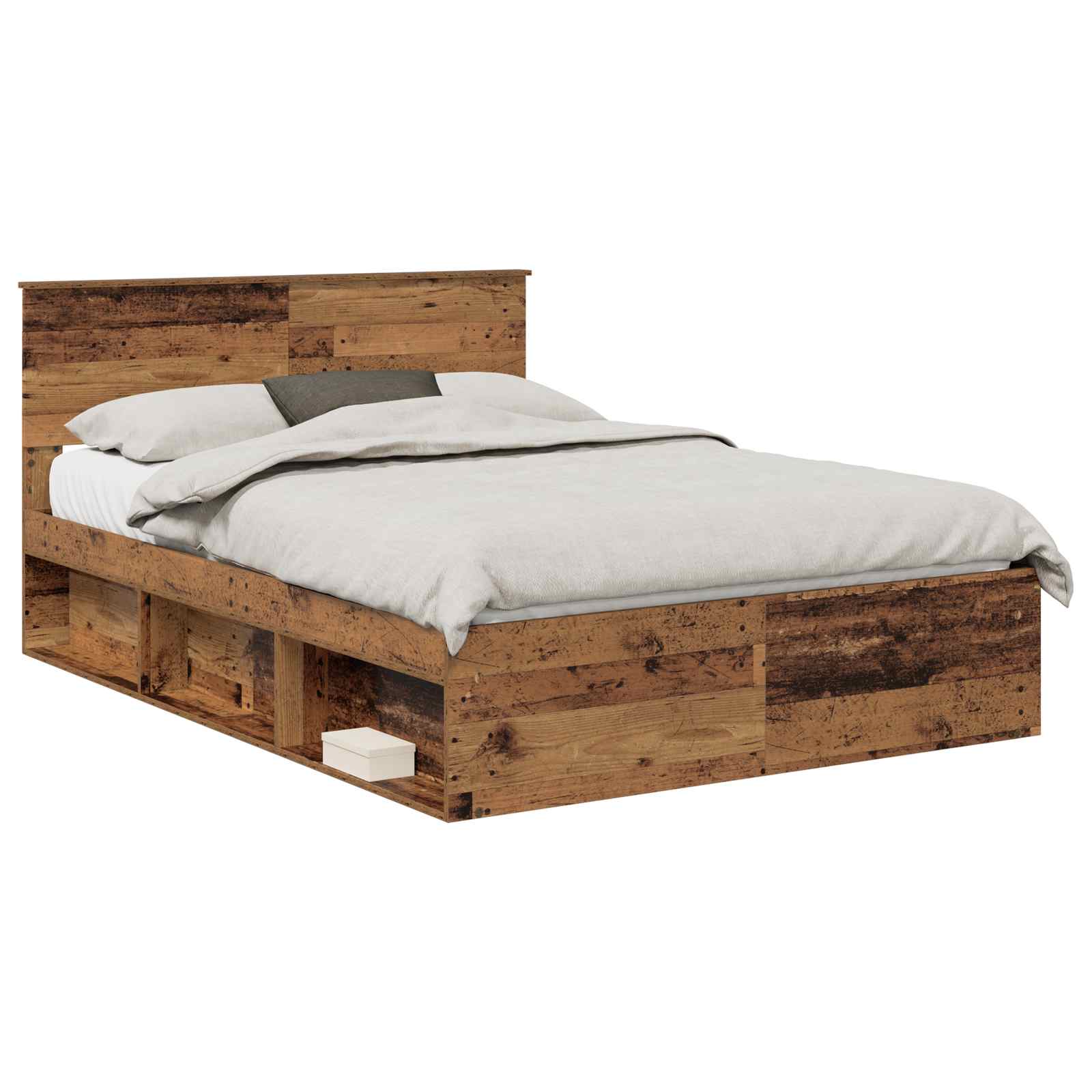 Krevetna konstrukcija Staro drvo 140 x 190 cm Konstruirano drvo