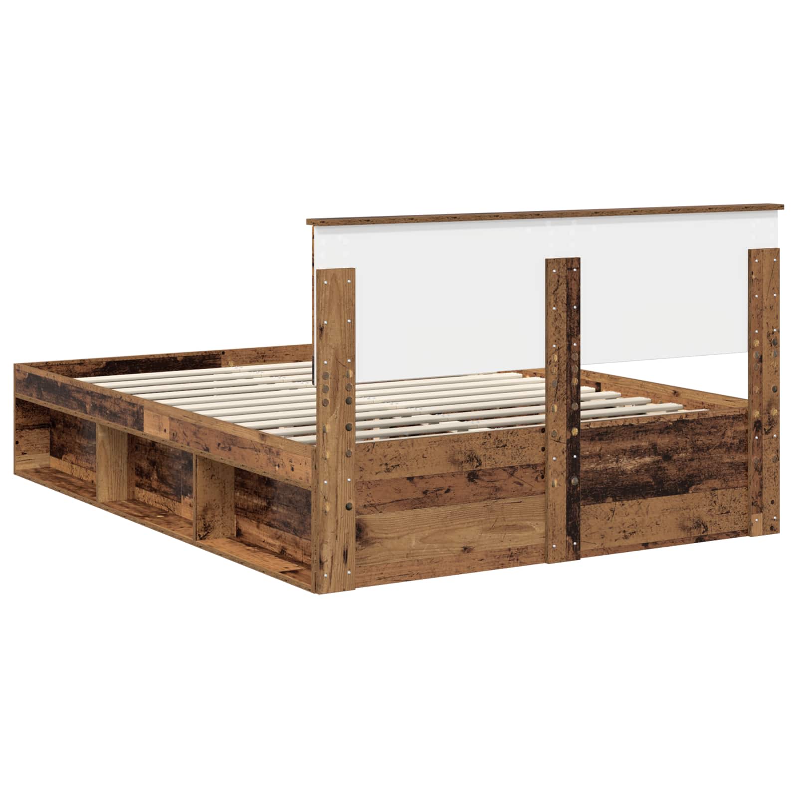 Krevetna konstrukcija Staro drvo 140 x 190 cm Konstruirano drvo
