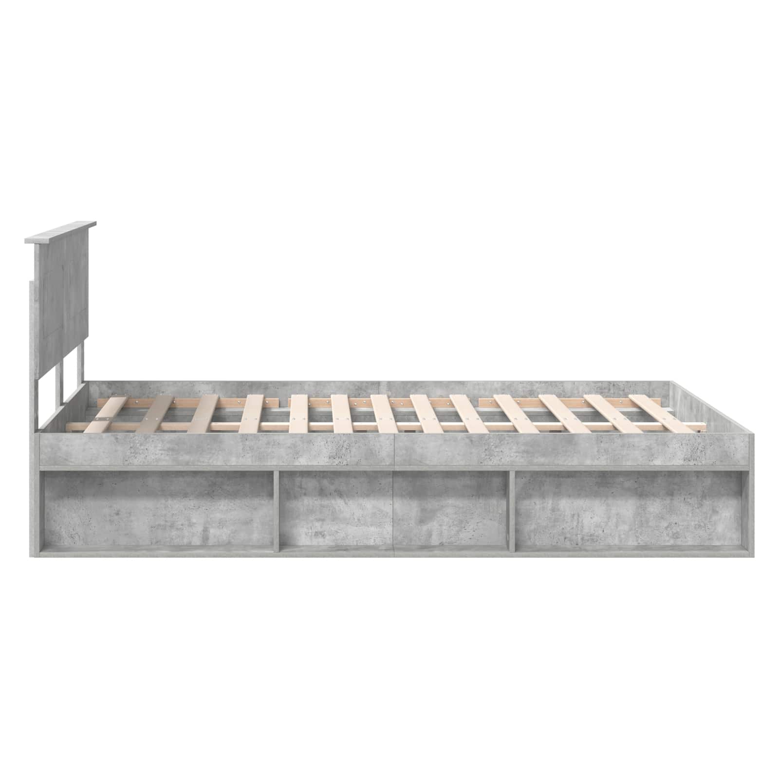 Krevetna konstrukcija Beton 140 x 200 cm Konstruirano drvo