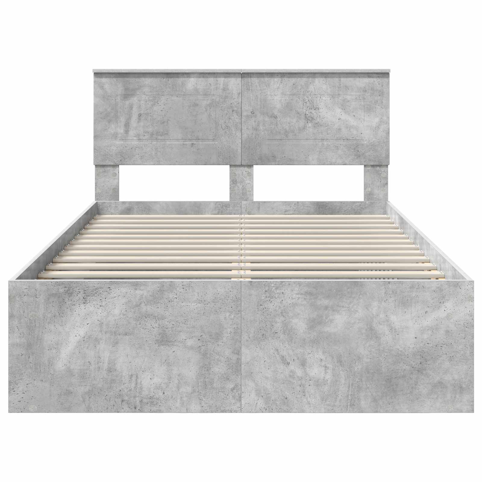Krevetna konstrukcija Beton 120 x 190 cm Konstruirano drvo