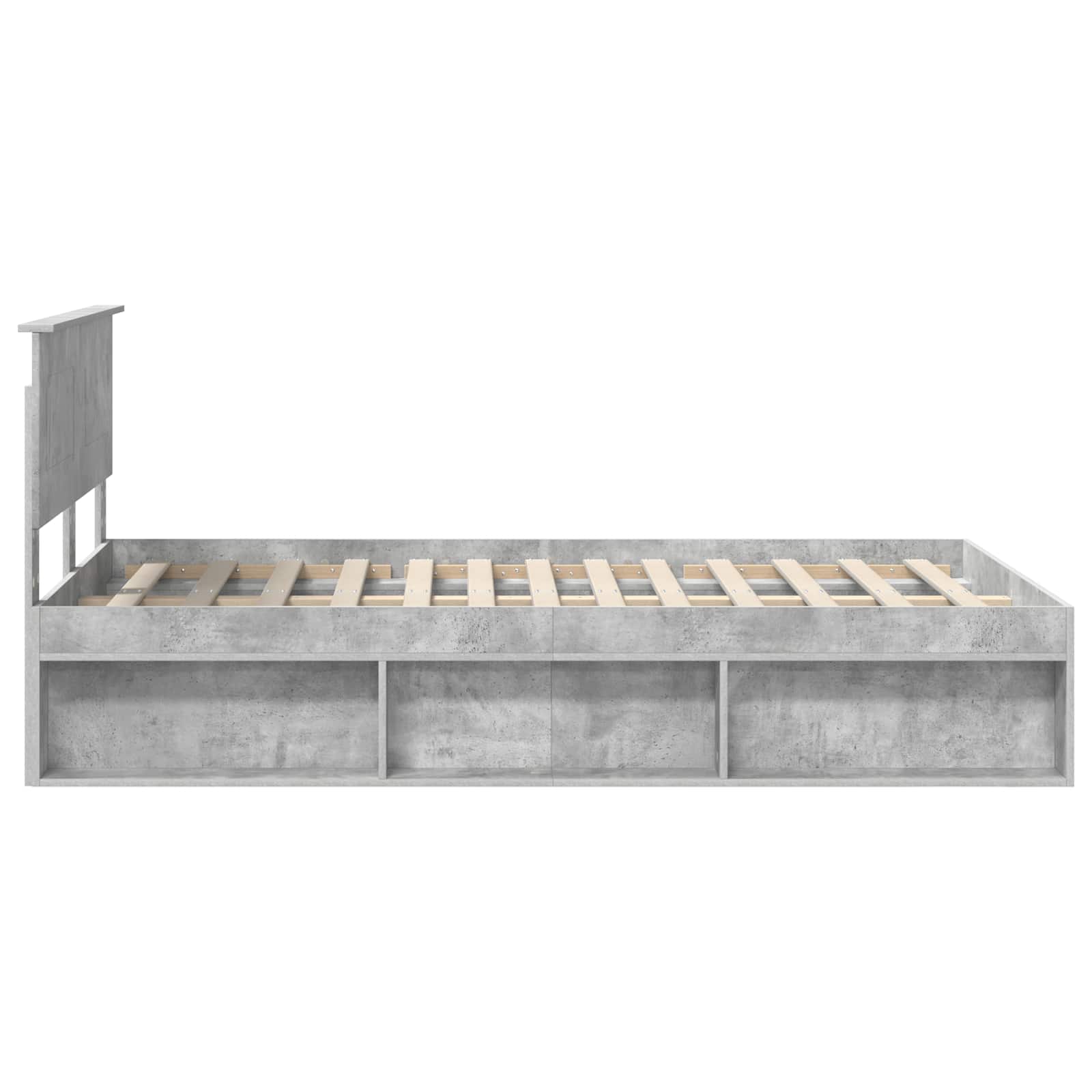 Krevetna konstrukcija Beton 120 x 190 cm Konstruirano drvo