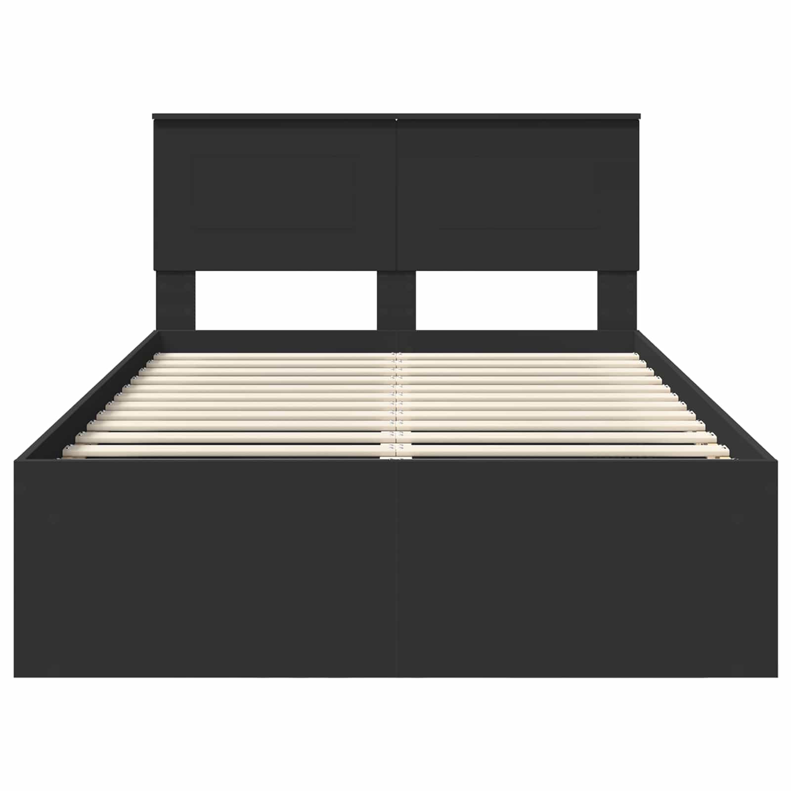 Krevetna konstrukcija Crna 120 x 200 cm Konstruirano drvo