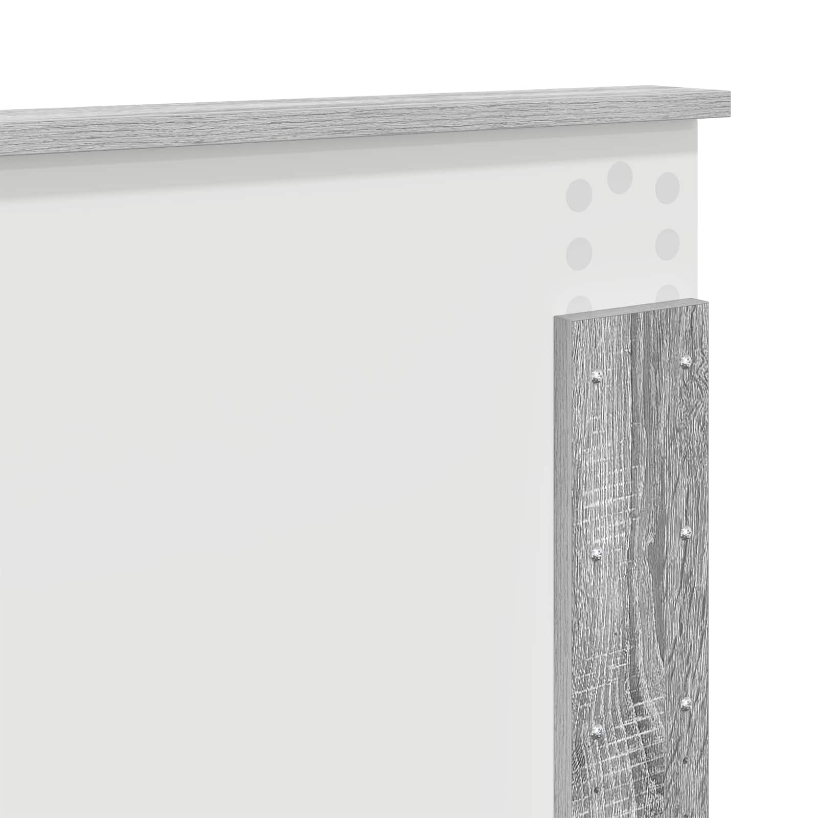 Krevetna konstrukcija Siva Sonoma 200 x 200 cm Inženjersko Drvo