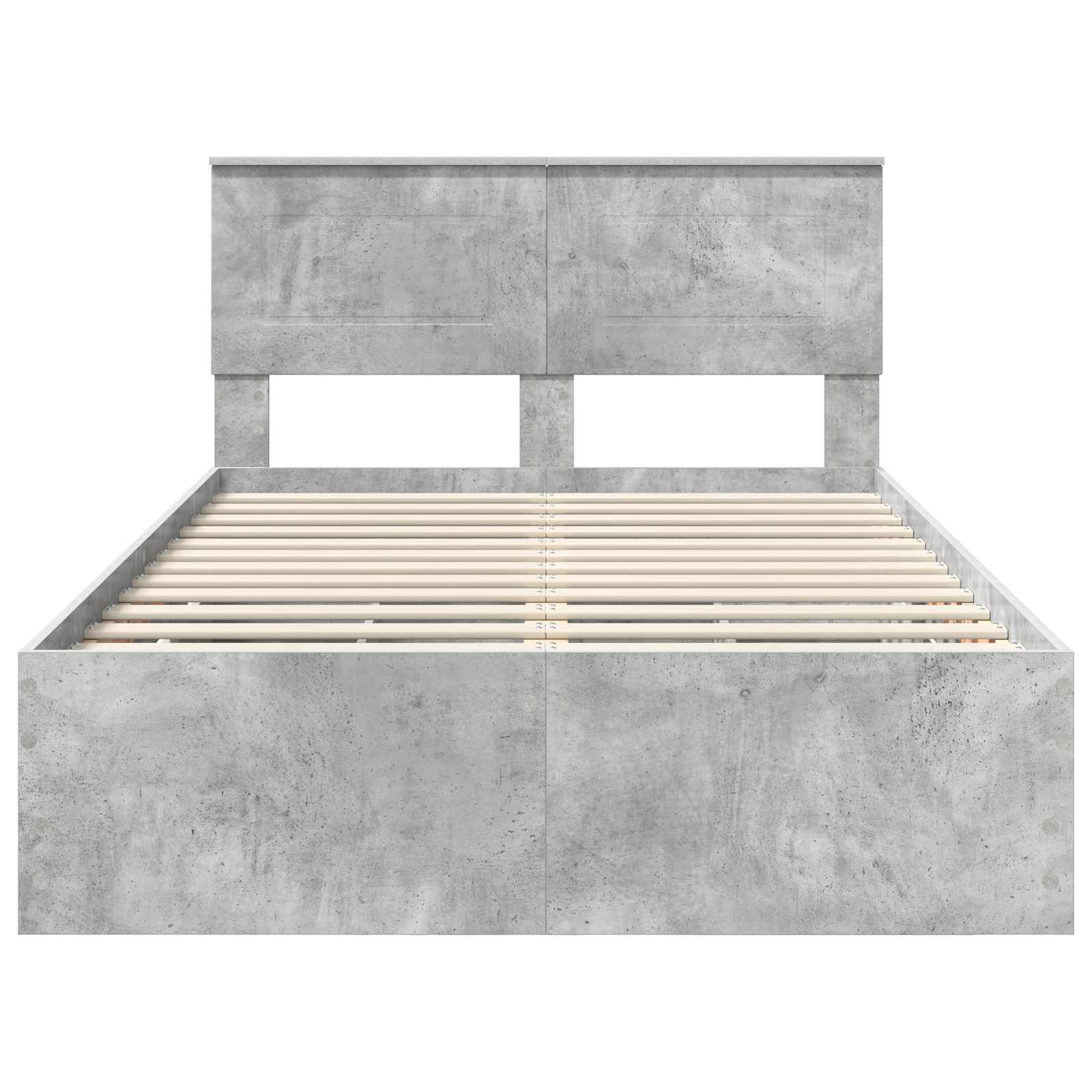 Krevetna konstrukcija s ladicama Betonski sivi 135 x 190 cm