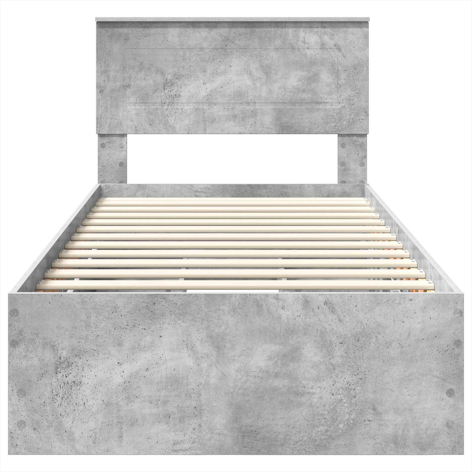 Krevetna konstrukcija s ladicama Betonski sivi 90 x 200 cm