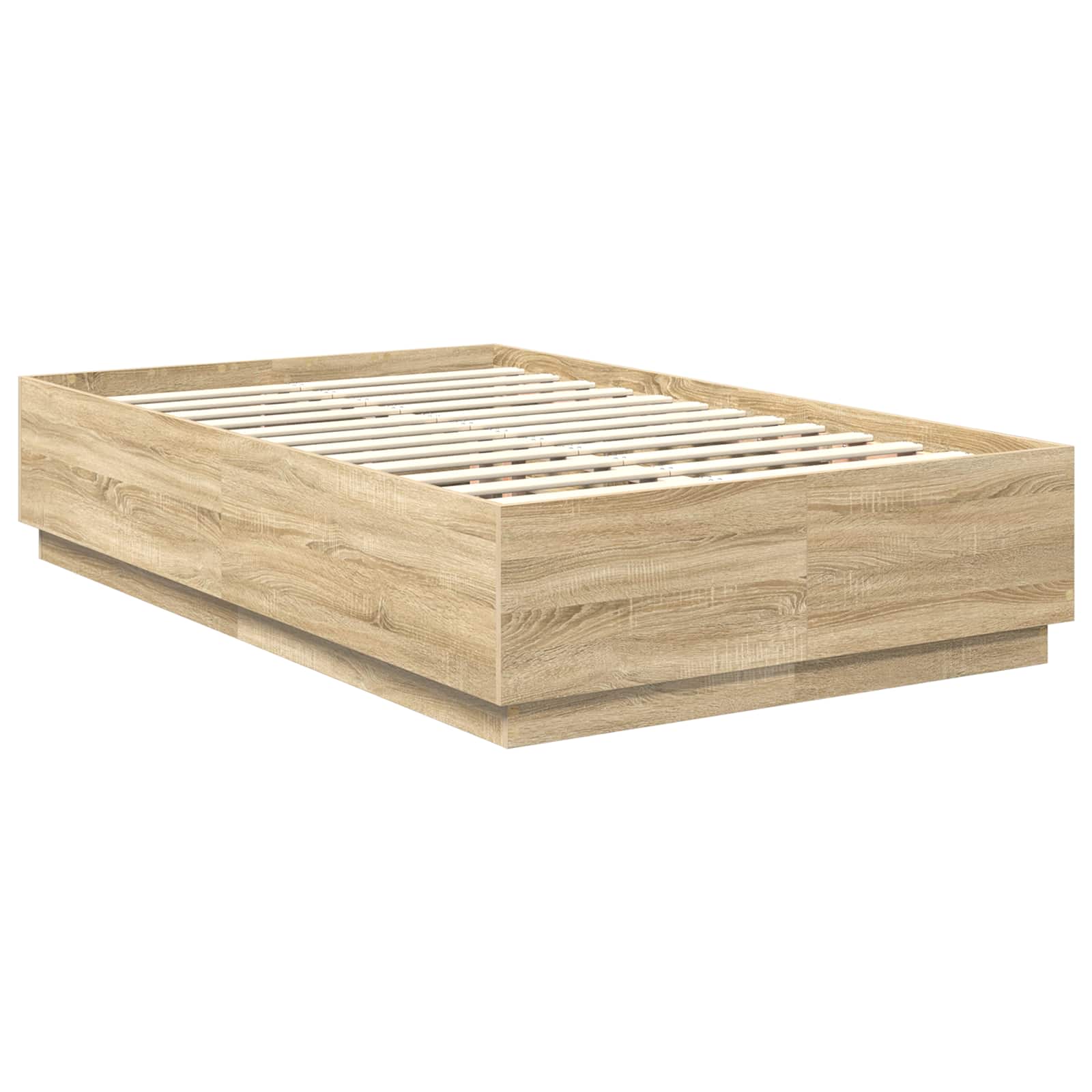 Krevetna konstrukcija S LED lampica Sonoma hrast 120 x 200 cm