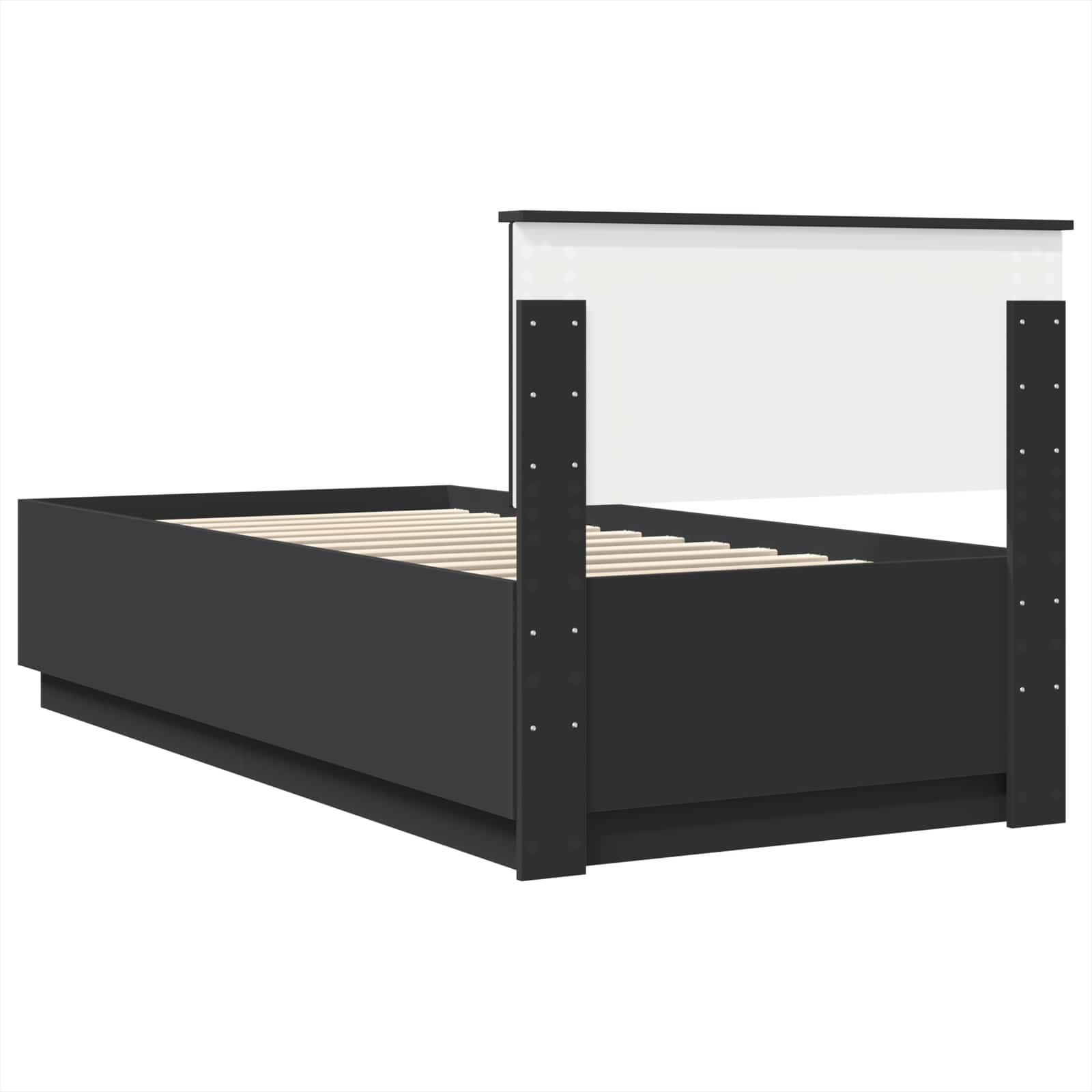Krevetna konstrukcija Crna 70 x 190 cm Konstruirano drvo
