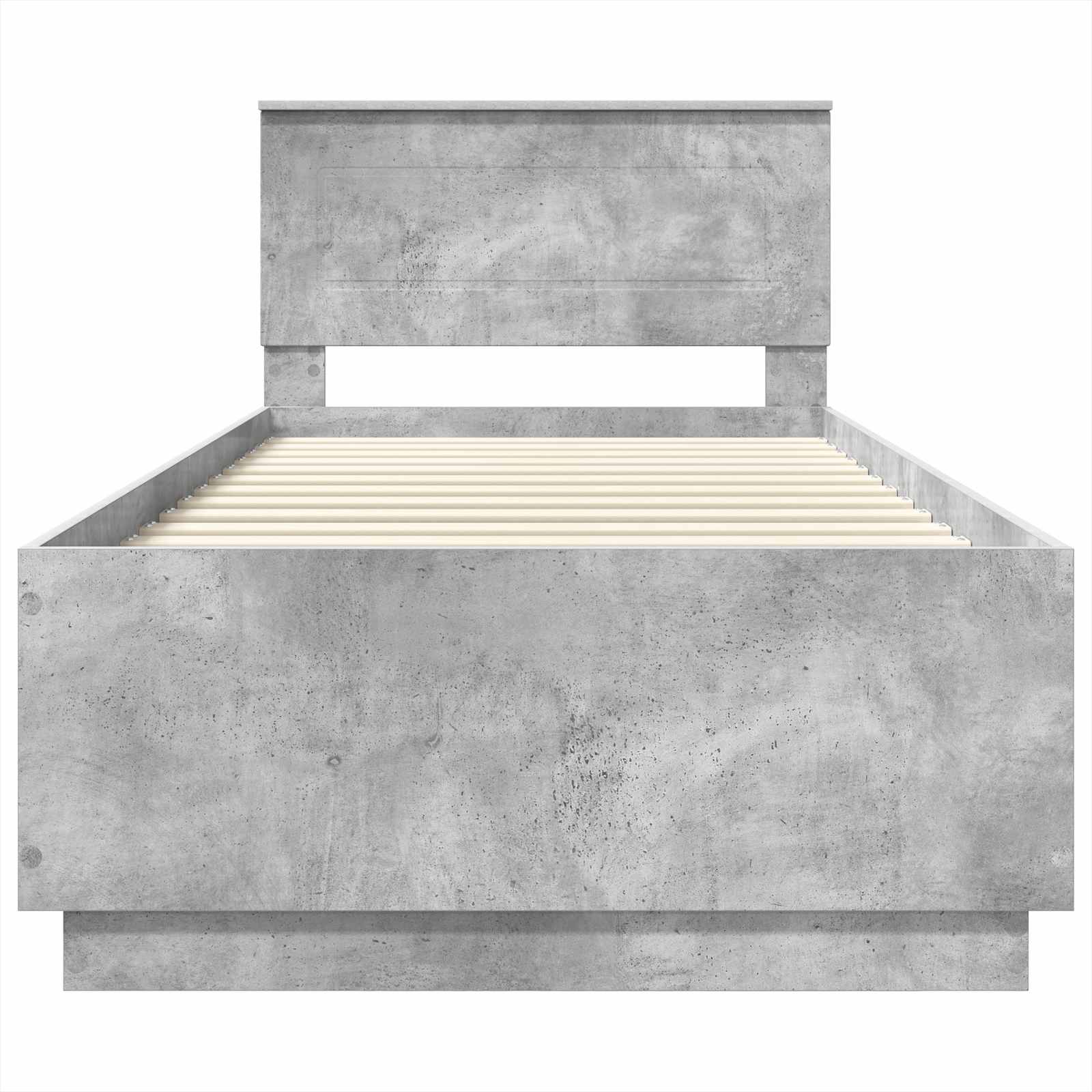 Krevetna konstrukcija S LED lampica Betonski sivi 70 x 190 cm
