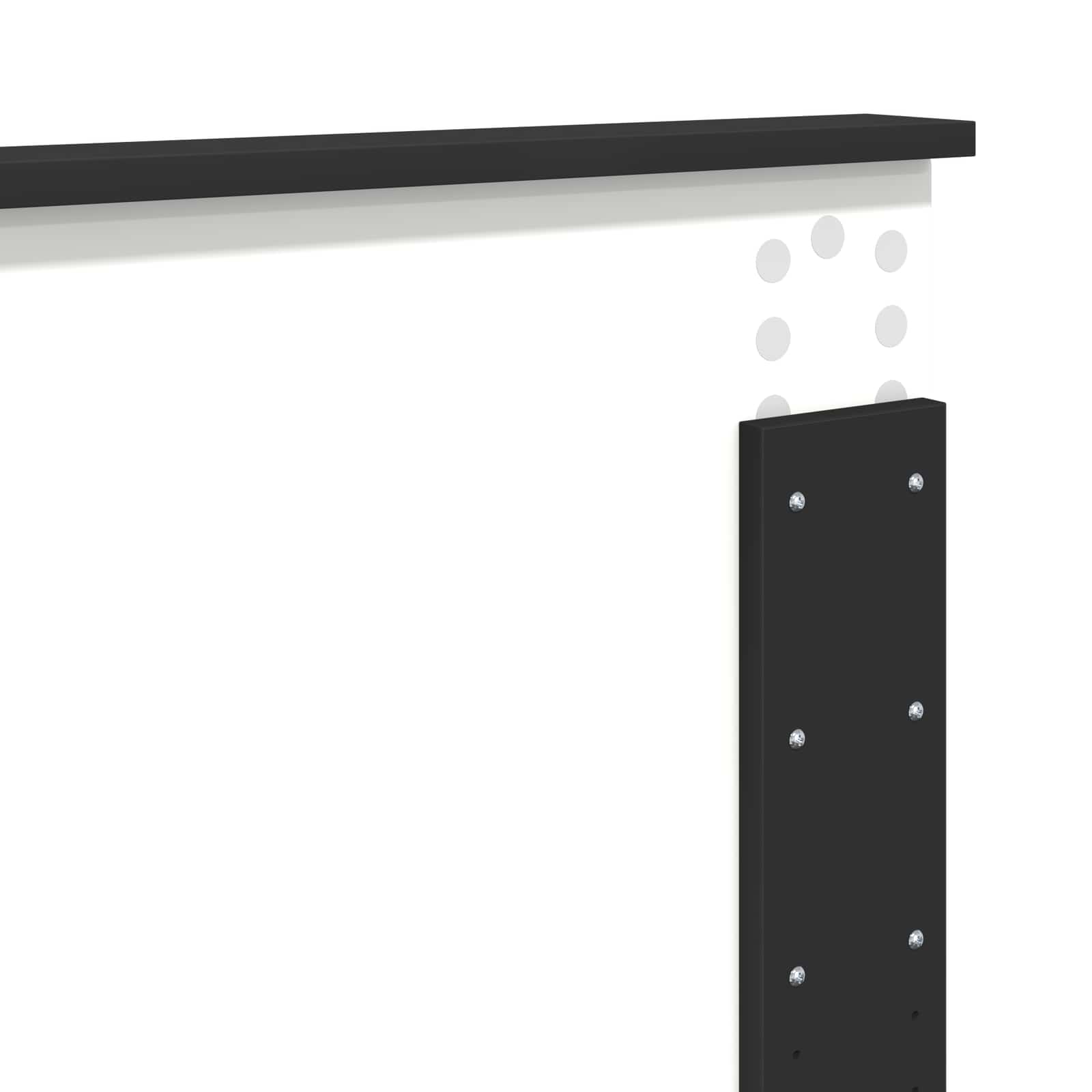 Krevetna konstrukcija Crna 120 x 190 cm Konstruirano drvo