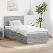 Krevetna konstrukcija Siva sonoma 70 x 190 cm Konstruirano drvo