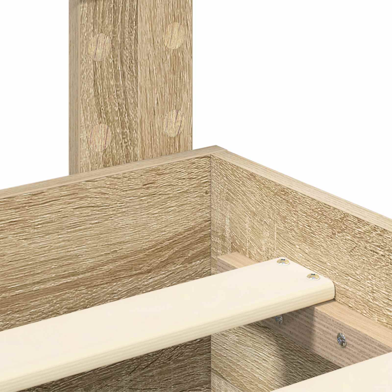 Krevetna konstrukcija s uzglavljem Sonoma hrast 120 x 200 cm