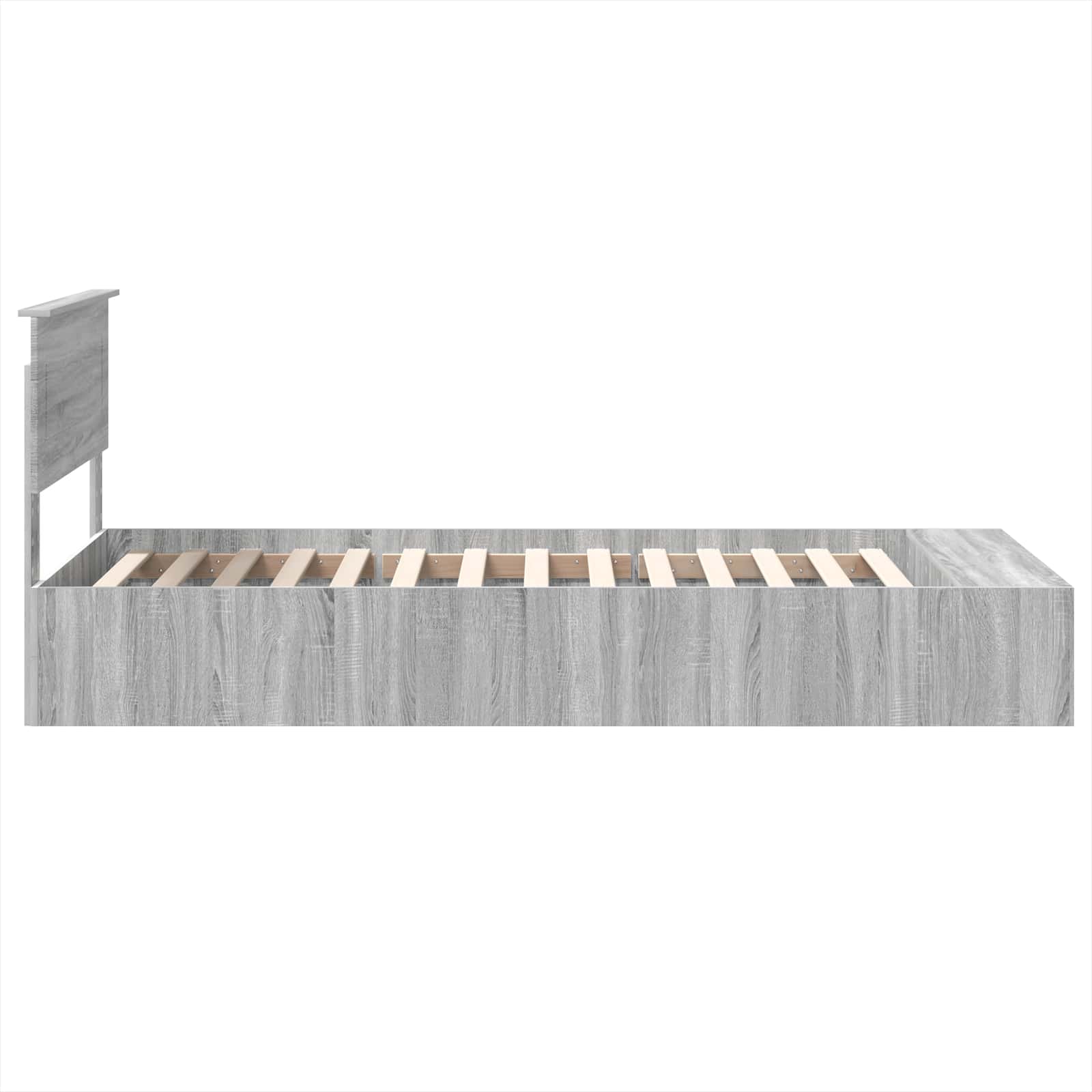 Krevetna konstrukcija Siva Sonoma 75 x 190 cm Konstruirano drvo