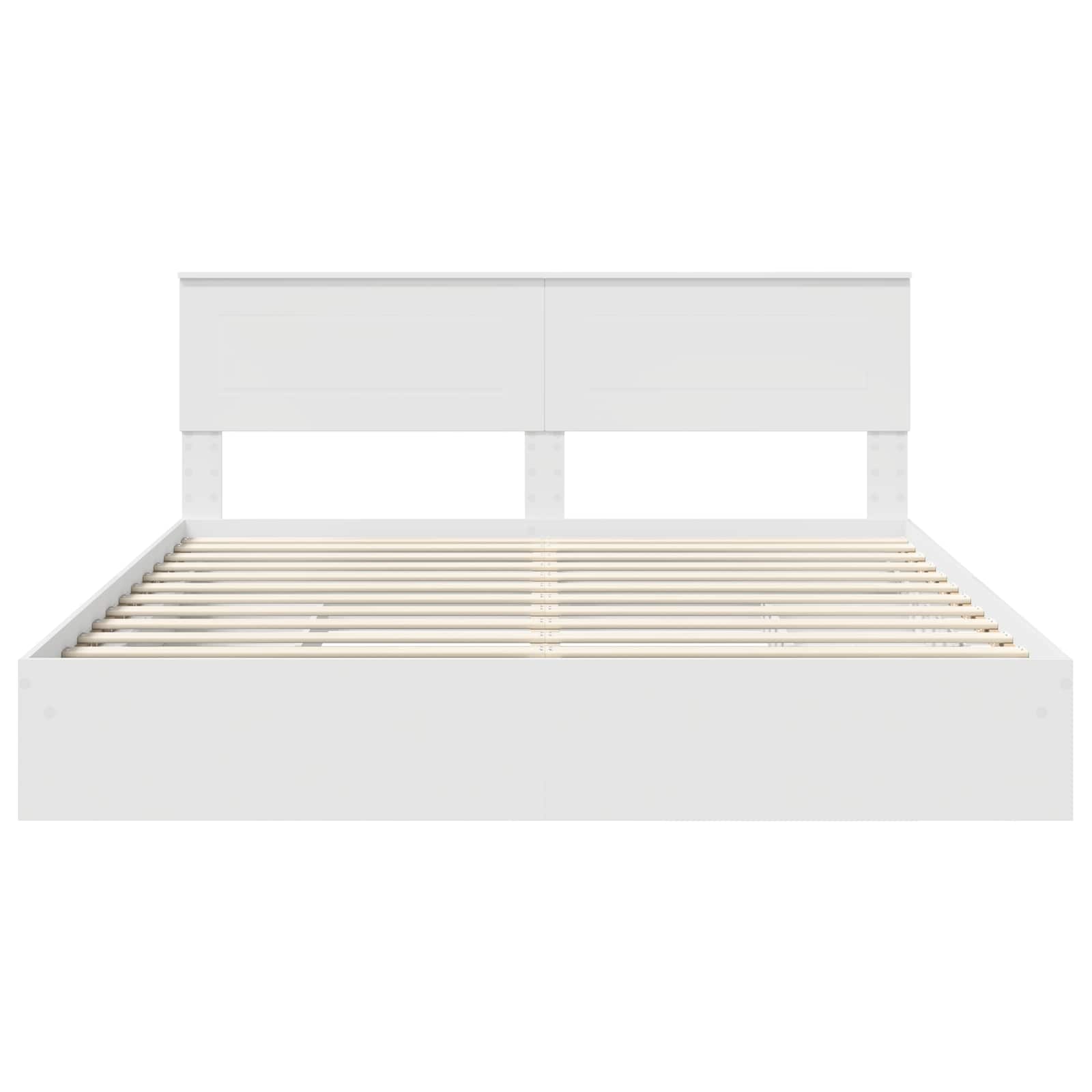 Krevet s od storage Bijelo 180 x 200 cm Konstruirano drvo