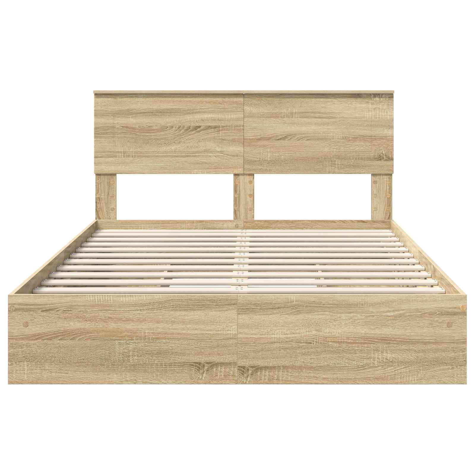 Krevet s od storage Sonoma hrast 150 x 200 cm Konstruirano drvo