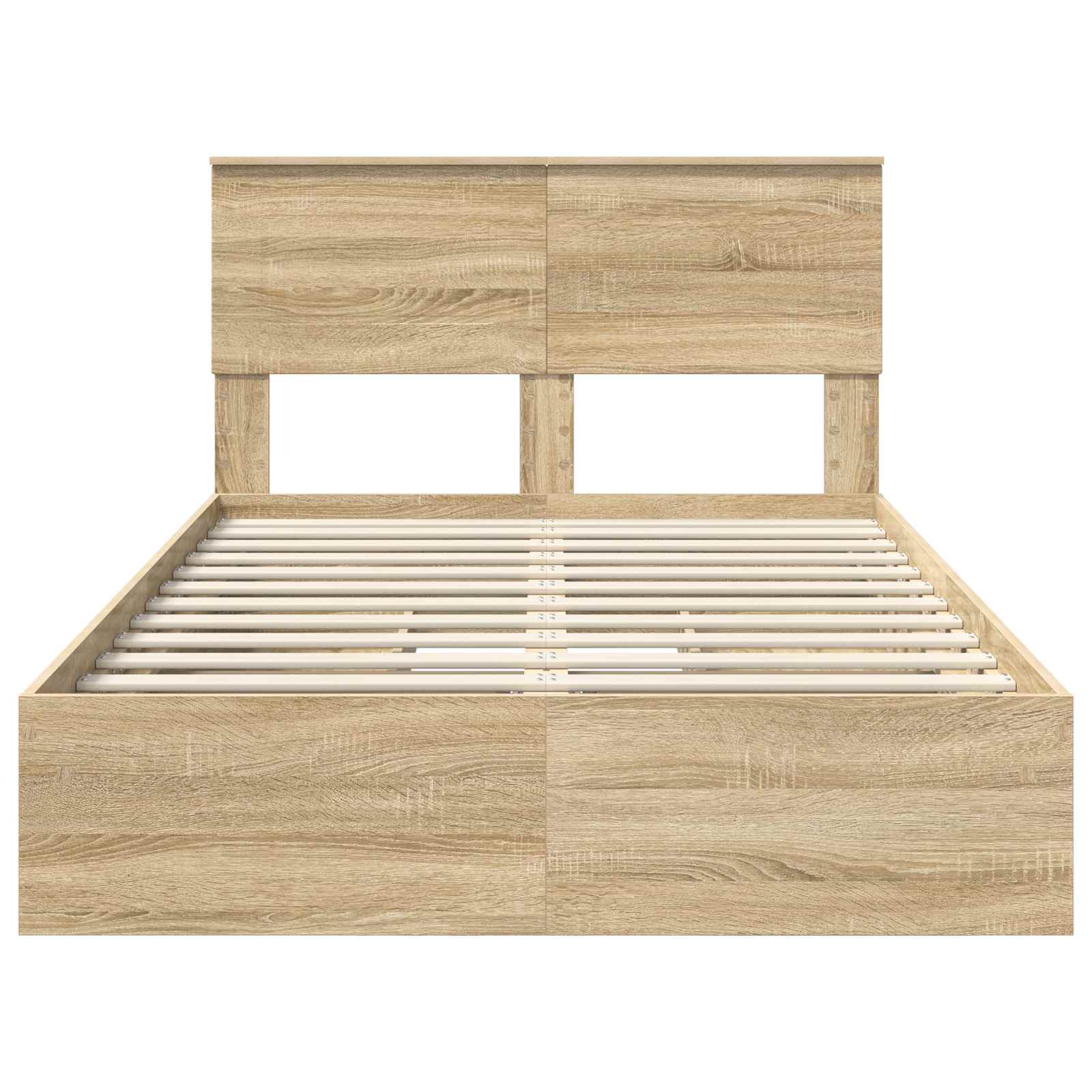 Krevet s od storage Sonoma hrast 120 x 200 cm Konstruirano drvo