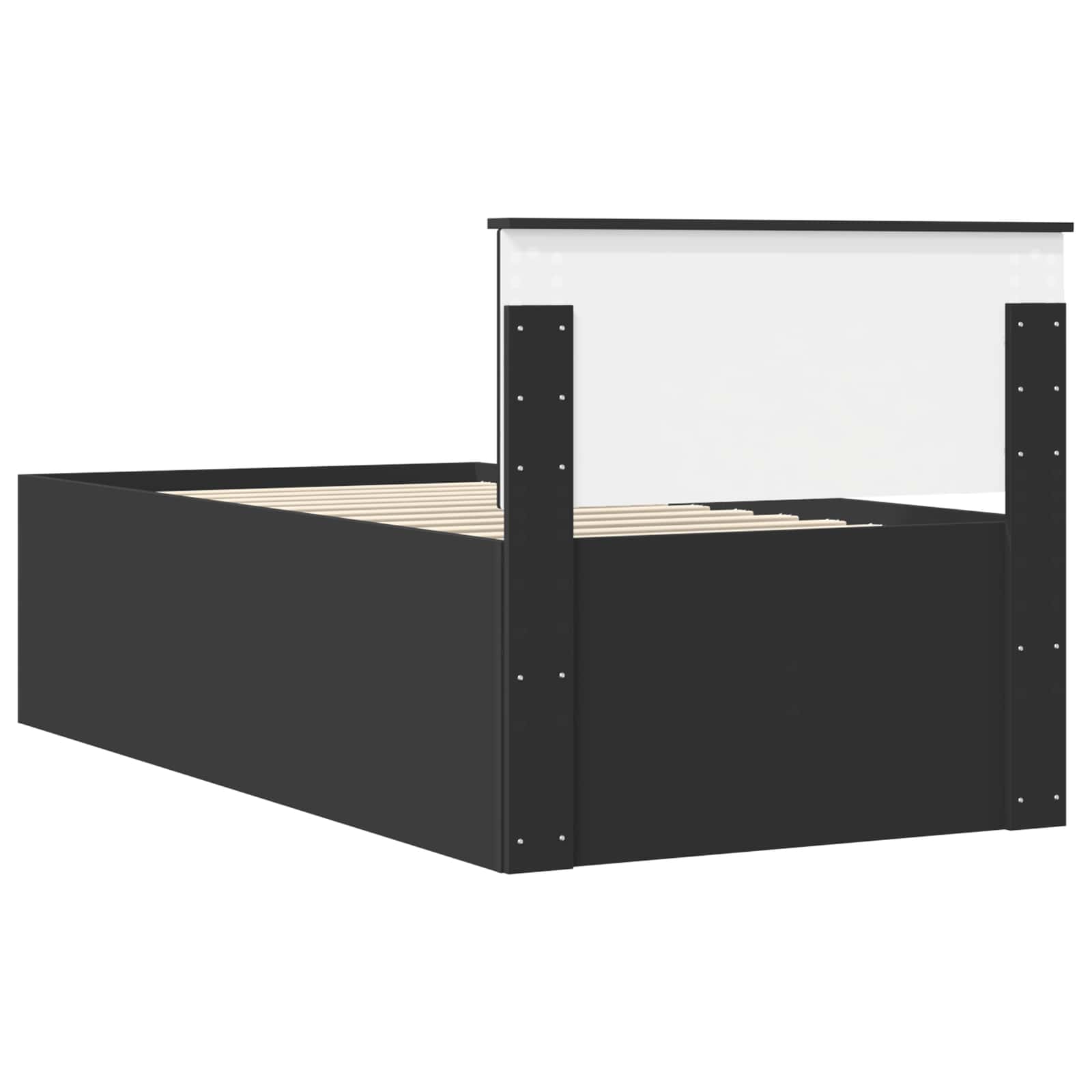 Krevet na dan s ladicama Crna 100 x 200 cm Konstruirano drvo