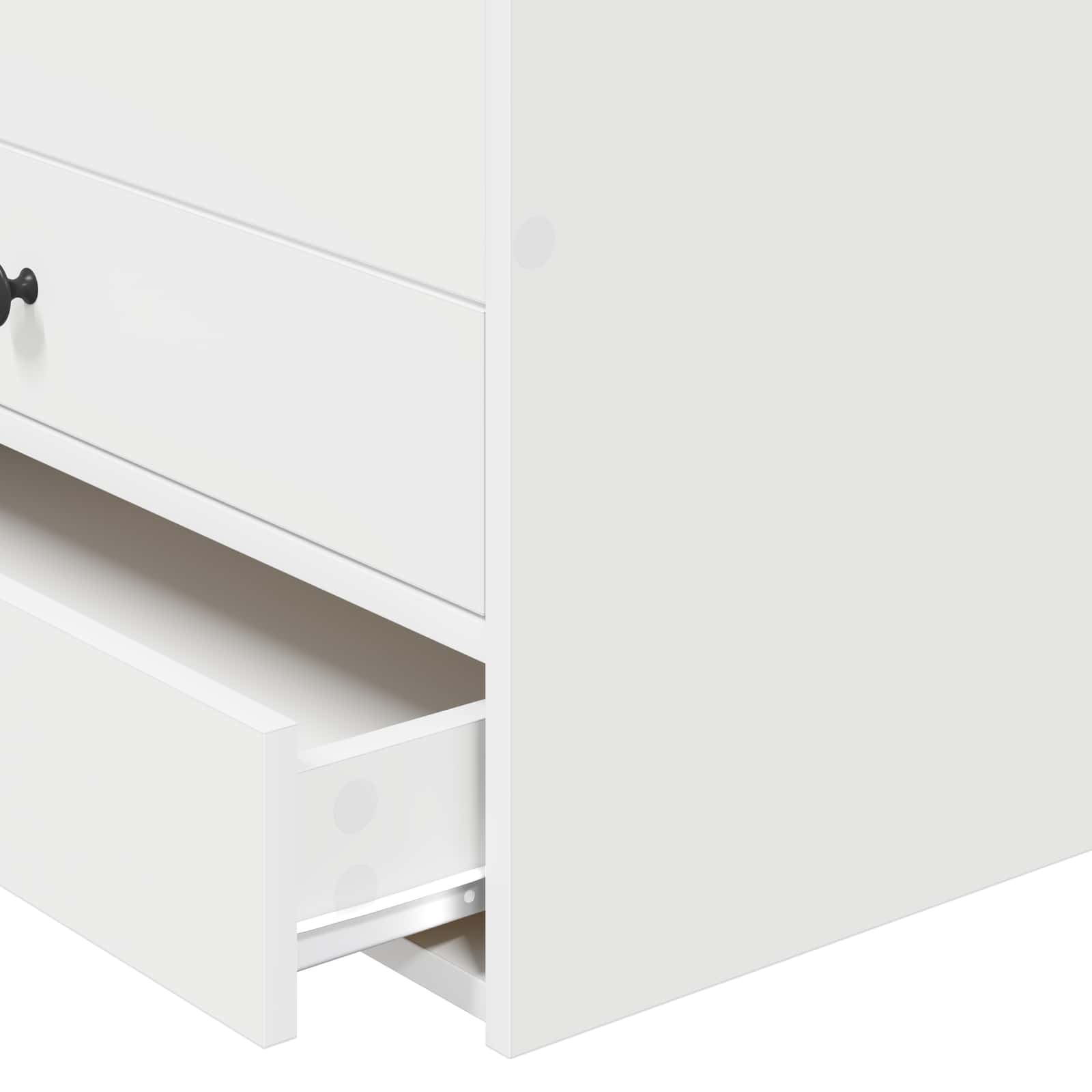 Krevet na dan Bijela i crna 75 x 190 cm Konstruirano drvo