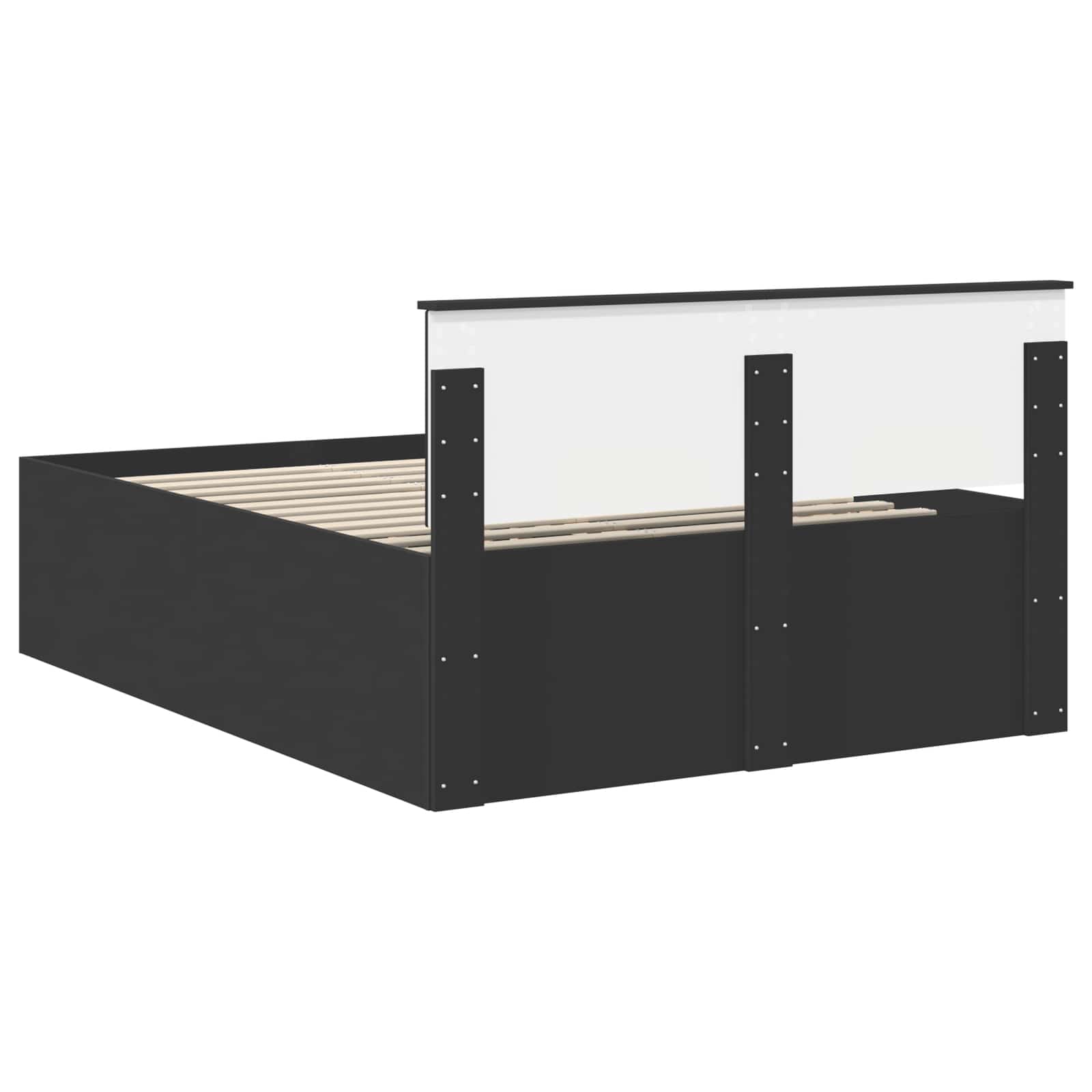 Krevetna konstrukcija Crna 150 x 200 cm Konstruirano drvo