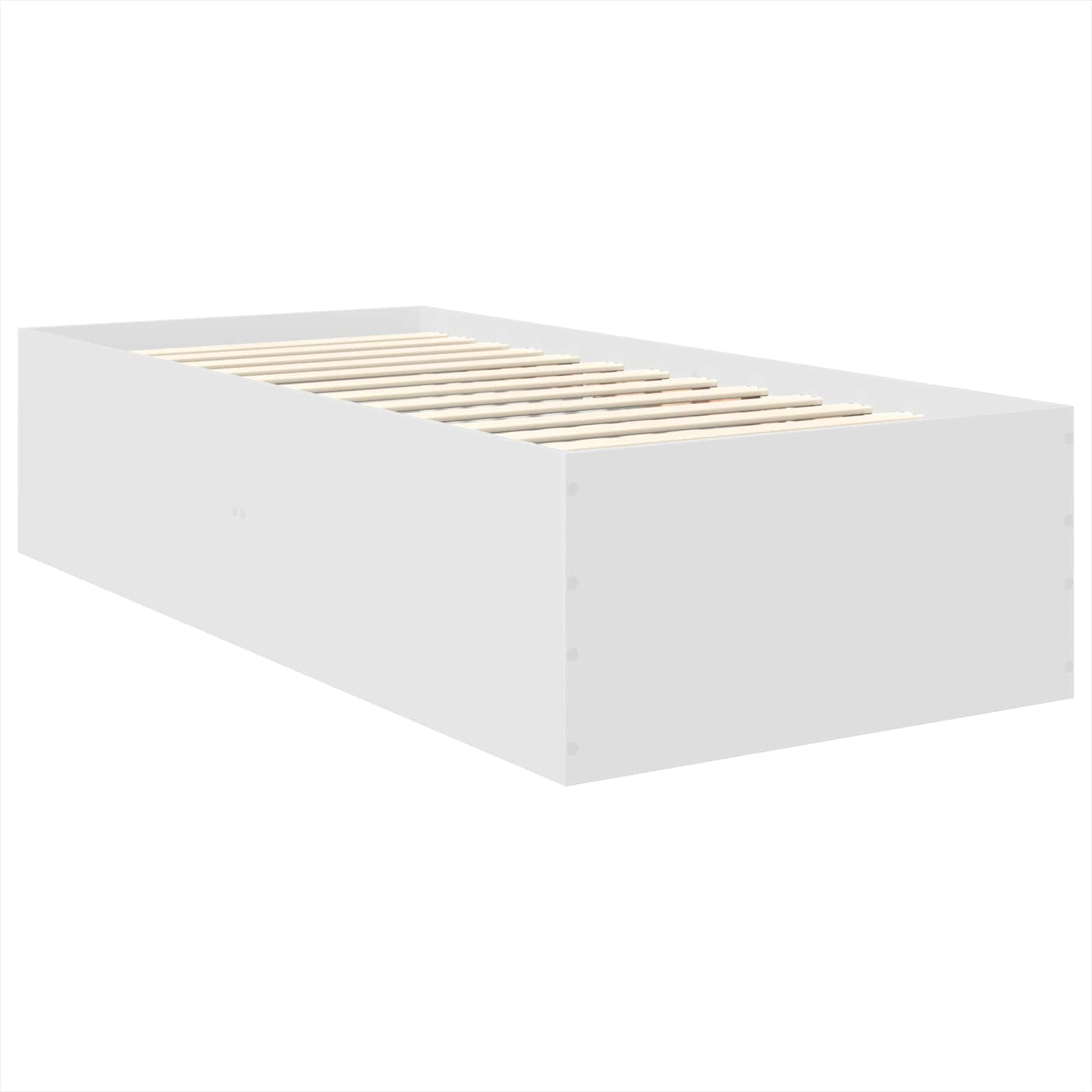 Krevetna konstrukcija Bijelo 75 x 190 cm Konstruirano drvo