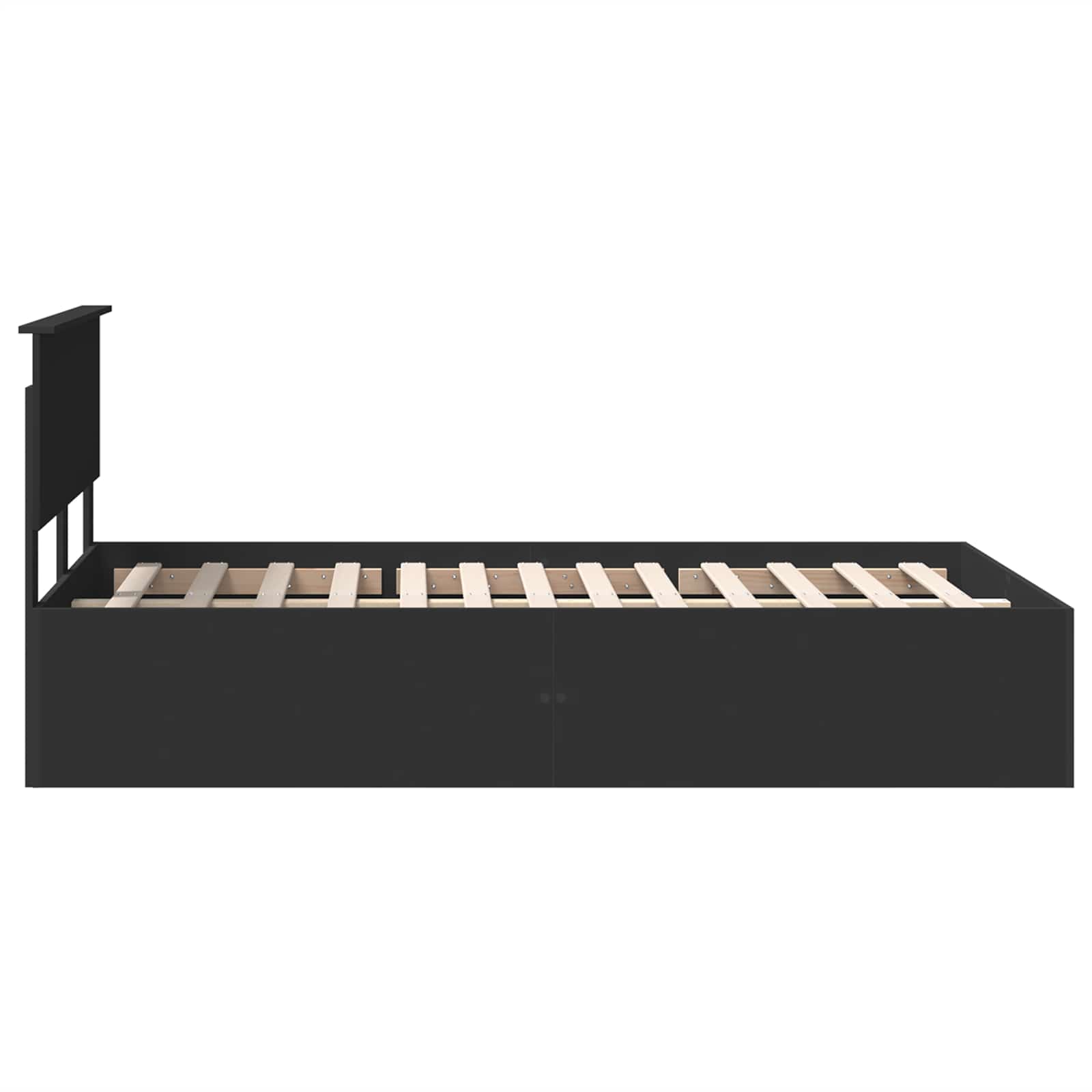 Krevetna konstrukcija Crna 135 x 190 cm Konstruirano drvo