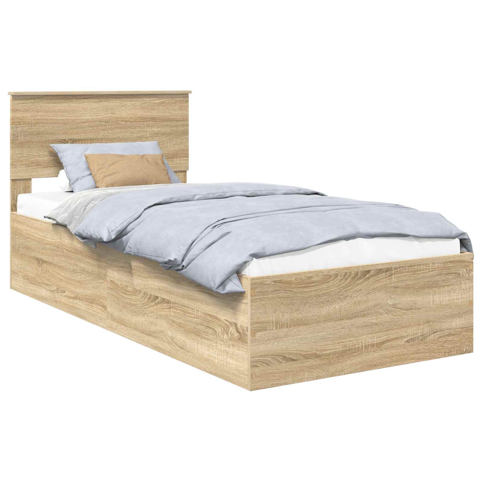 Krevetna konstrukcija s uzglavljem Sonoma hrast 75 x 190 cm