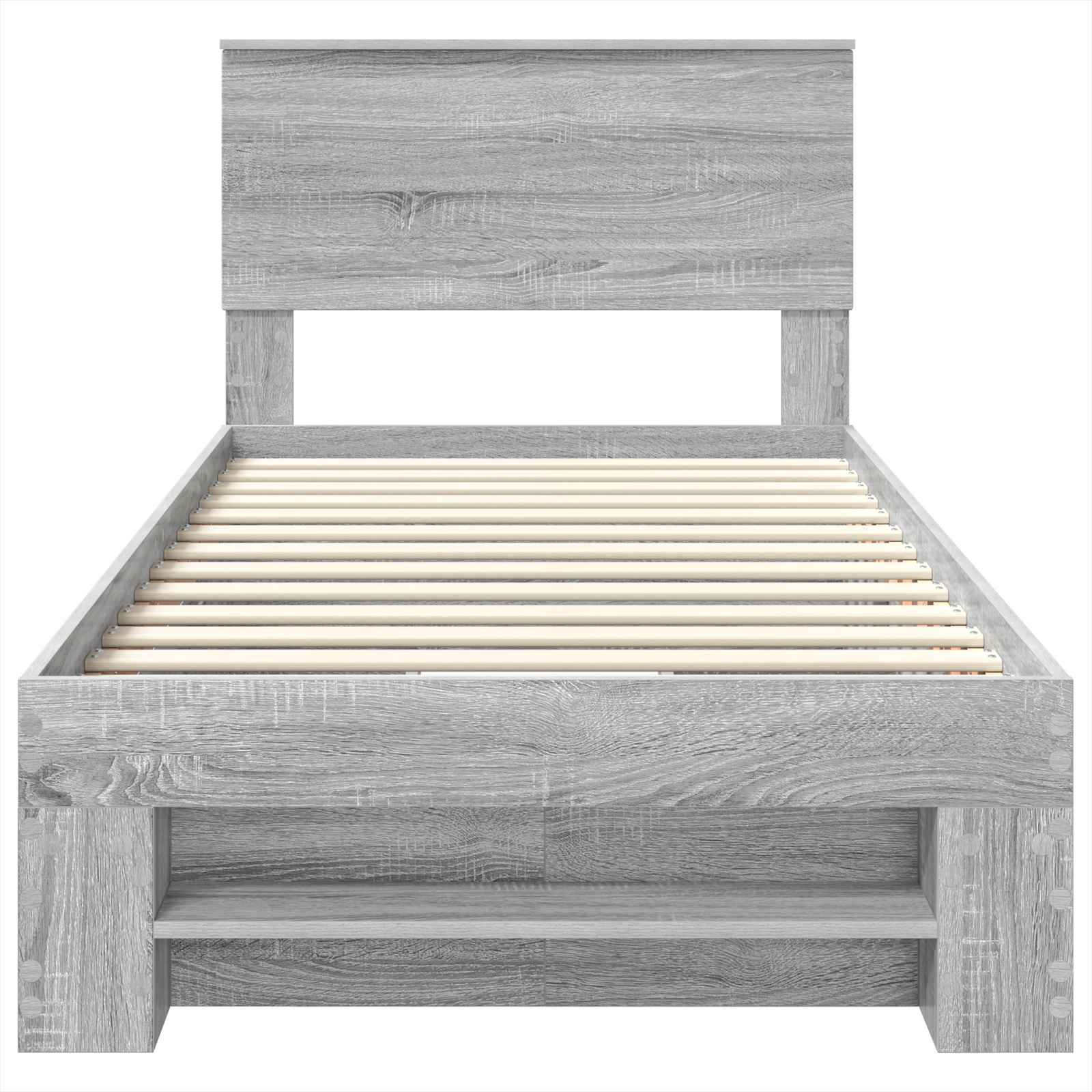 Krevetna konstrukcija Siva Sonoma 80 x 200 cm Konstruirano drvo