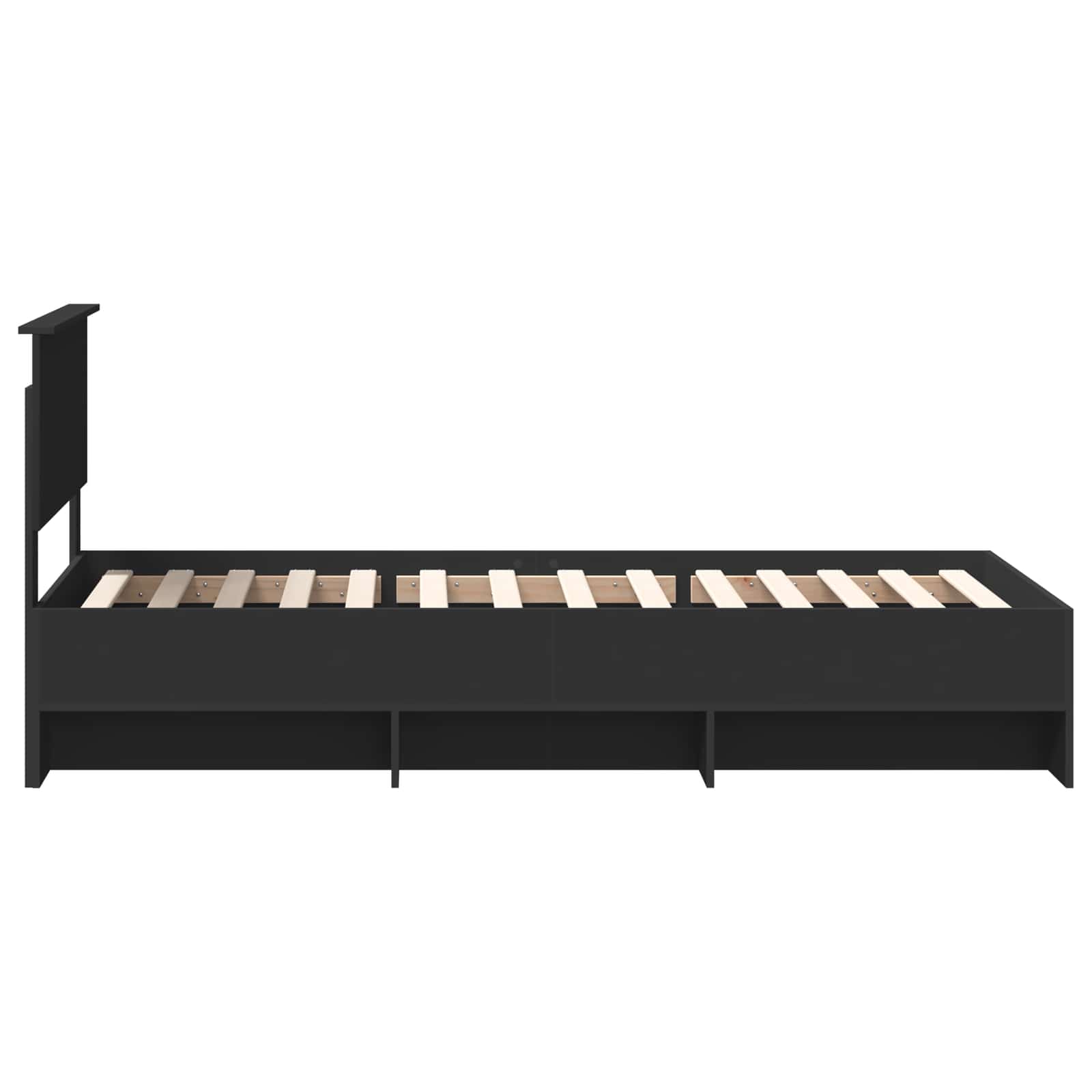Krevetna konstrukcija Crna 120 x 123 cm Konstruirano drvo
