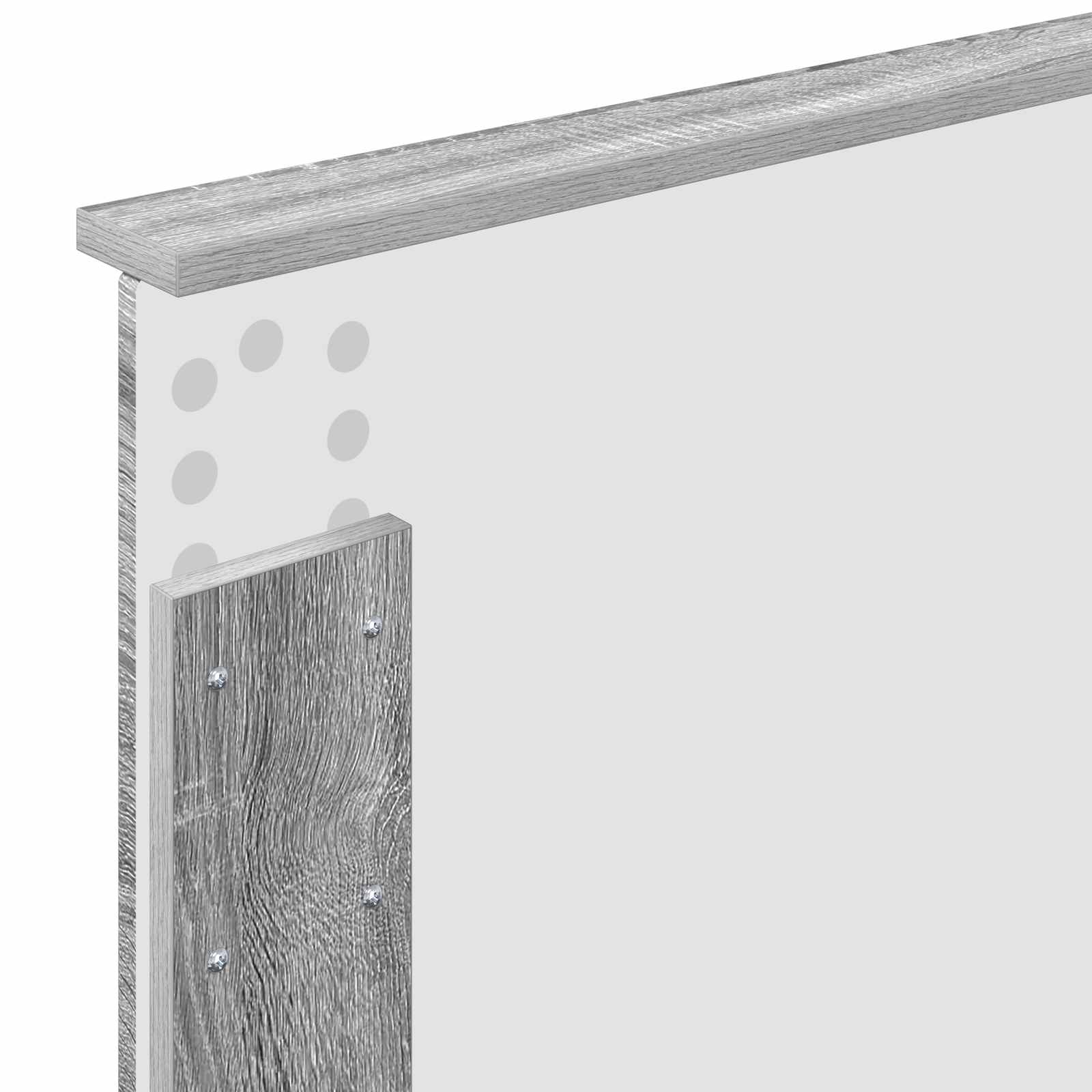 Krevetna konstrukcija Siva Sonoma 80 x 200 cm Konstruirano drvo