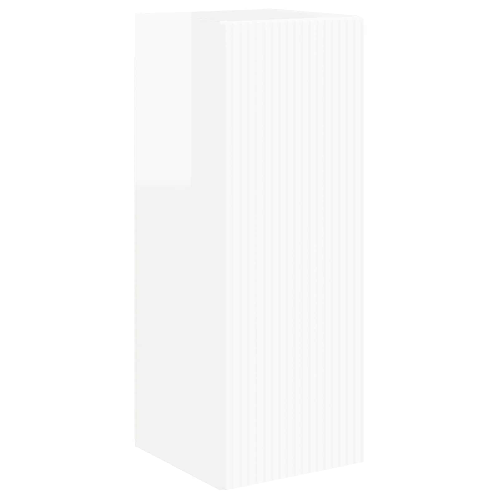 Set zidnog ormarića za TV Zidne 4 pcs Visoki sjaj bijela