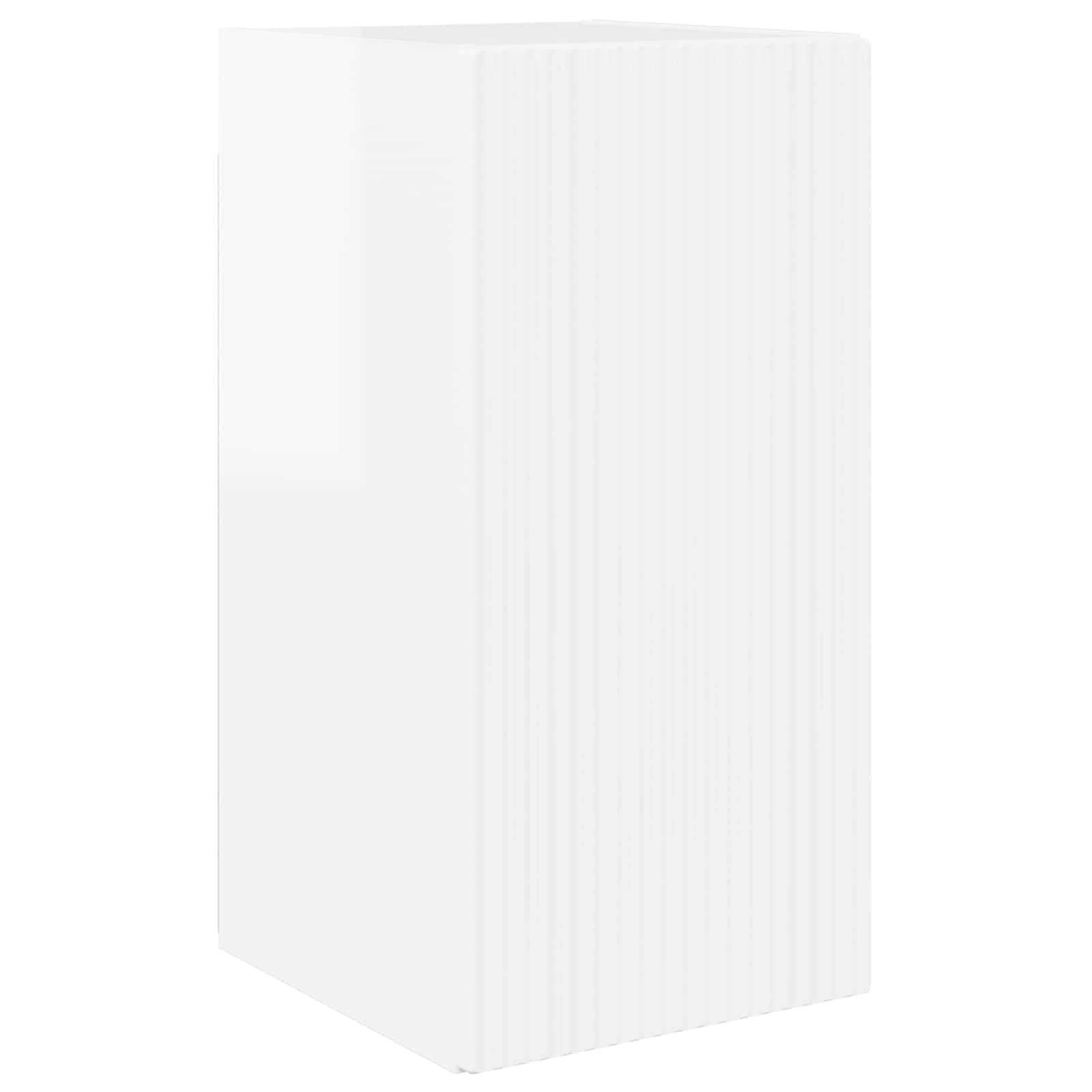 Set zidnog ormarića za TV Zidne 4 pcs Visoki sjaj bijela