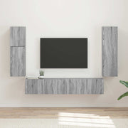 Set TV komoda 4 kom. Siva Sonoma Konstruirano drvo