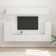 Set TV komoda 5 kom. Bijelo Konstruirano drvo