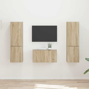Set TV komoda 5 pcs Sonoma hrast Konstruirano drvo