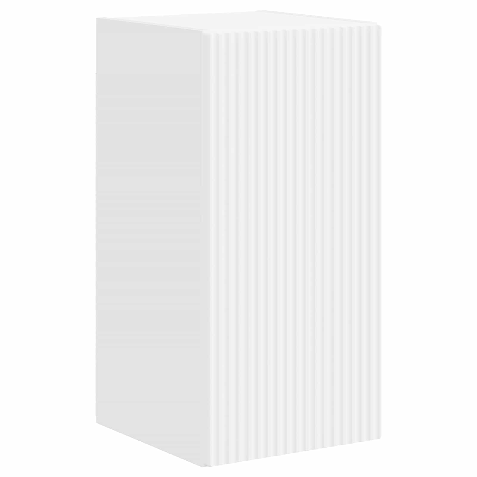 Set TV komoda 5 pcs Visoki sjaj bijela Konstruirano drvo