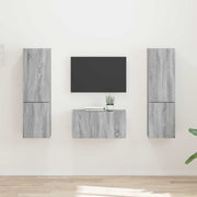Set TV komoda 5 pcs Siva Sonoma Konstruirano drvo